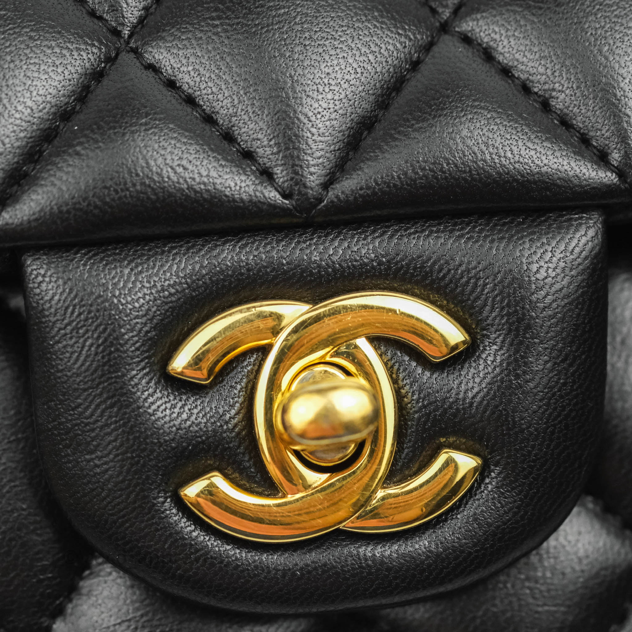 Chanel Classic Medium Double Flap Bag - Black Lambskin Leather with Gold Hardware | Luxury Handbag for Women, Perfect for Work, Evening & Special Occasions
