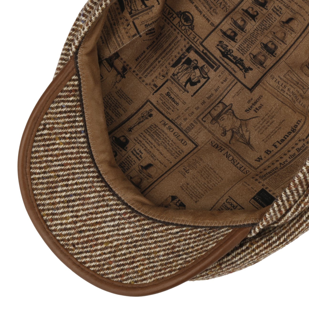 Stetson Dennaco Wool Driver Flat Cap for Men - Classic Winter Hat for Outdoor Activities, Driving, and Casual Wear