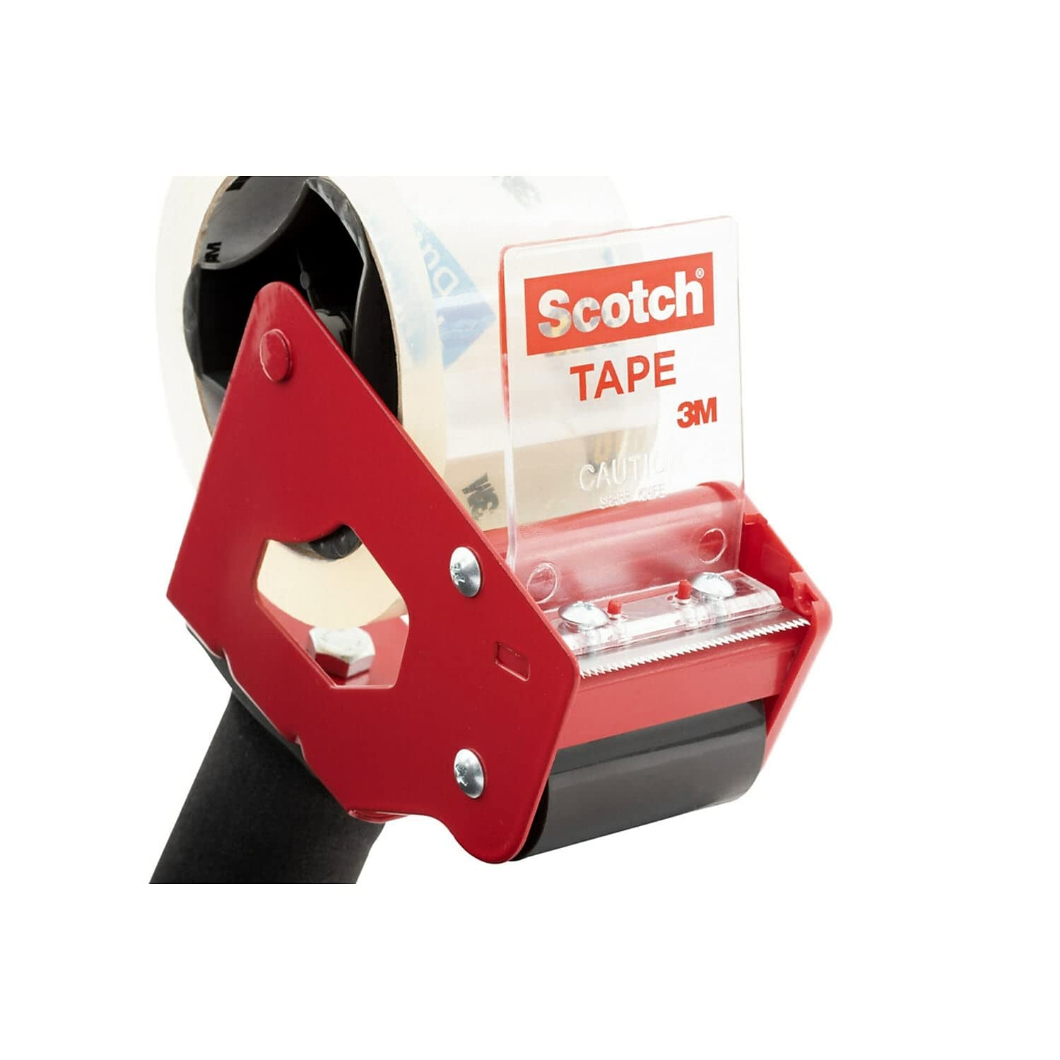 Scotch 3750CS36ST Commercial Grade Tape with Grip Dispenser, 1-7/8-Inch x 54.6 Yards, 36 Rolls per Case – Heavy Duty Packing, Shipping & Office Use