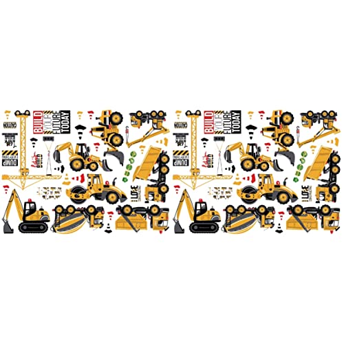 COHEALI 2-Pack Cartoon Wall Decals for Kids & Nursery - Removable Vinyl Wall Stickers with 5PCS Set - Perfect for Baby Room Decor, Playroom, and Classroom Wall Art