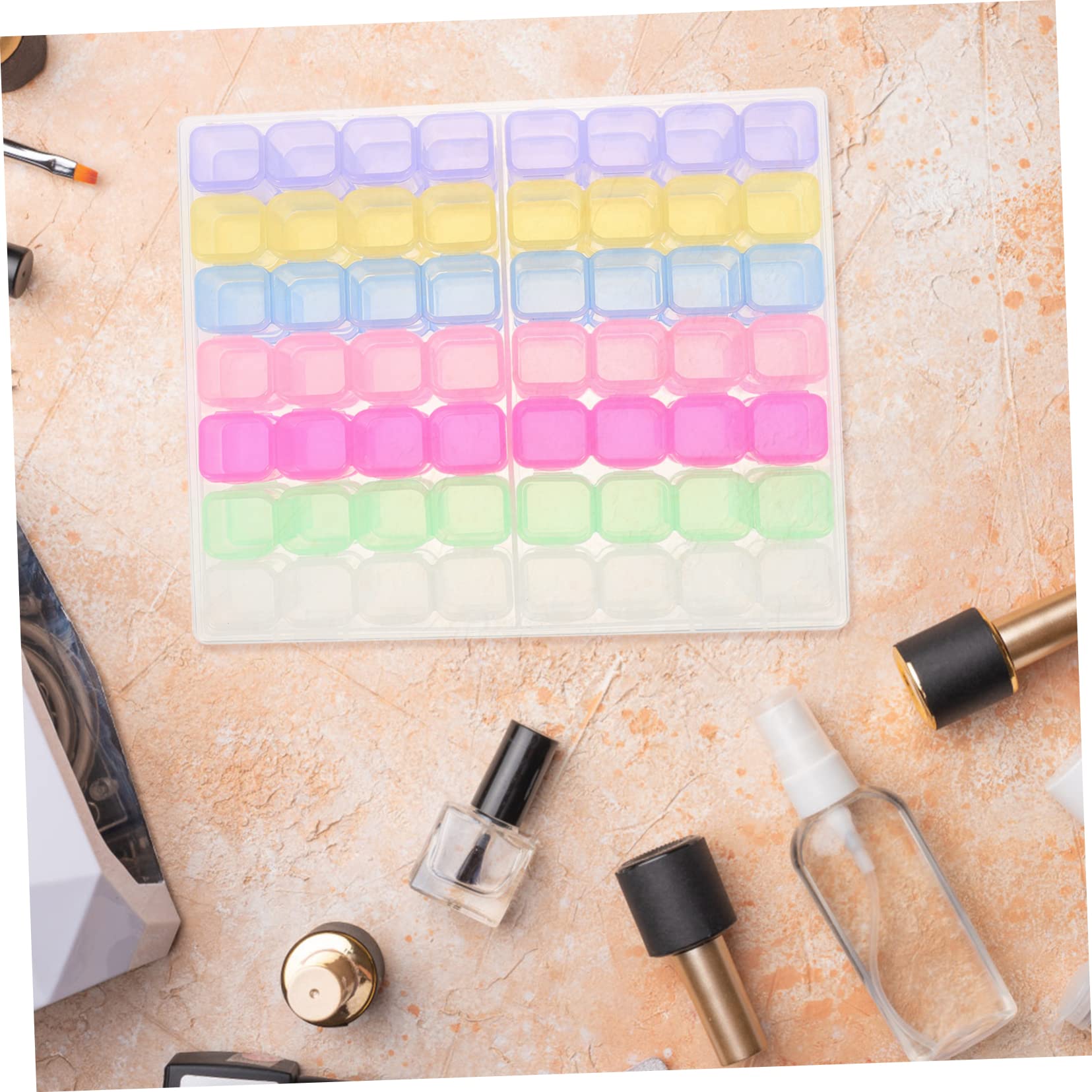 Healeved 112-Compartment Nail Art Organizer - Portable Rhinestone & Nail Tip Storage Box with Exquisite Workmanship | Perfect for Salon Professionals, DIY Nail Artists & Travel Nail Kits