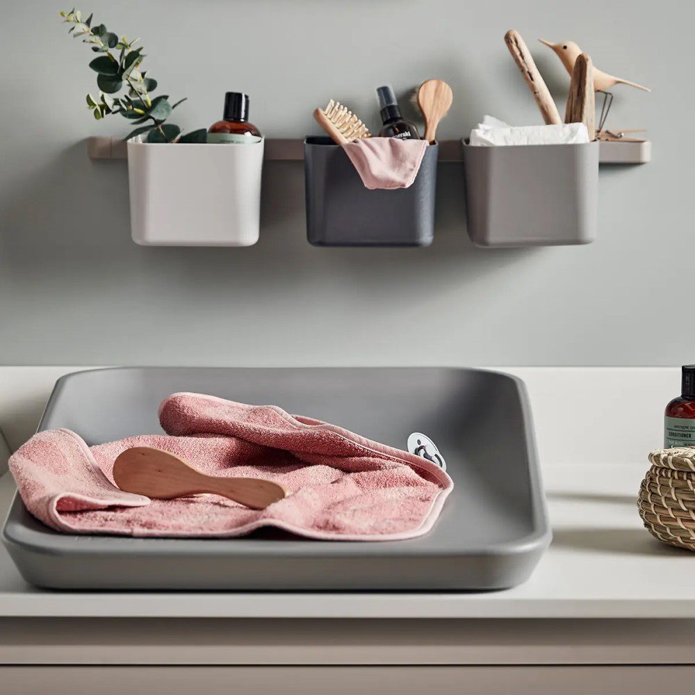 LEANDER 3-Piece Organizer Set in Dusty Grey - Perfect for Home, Office & Travel Storage Organization