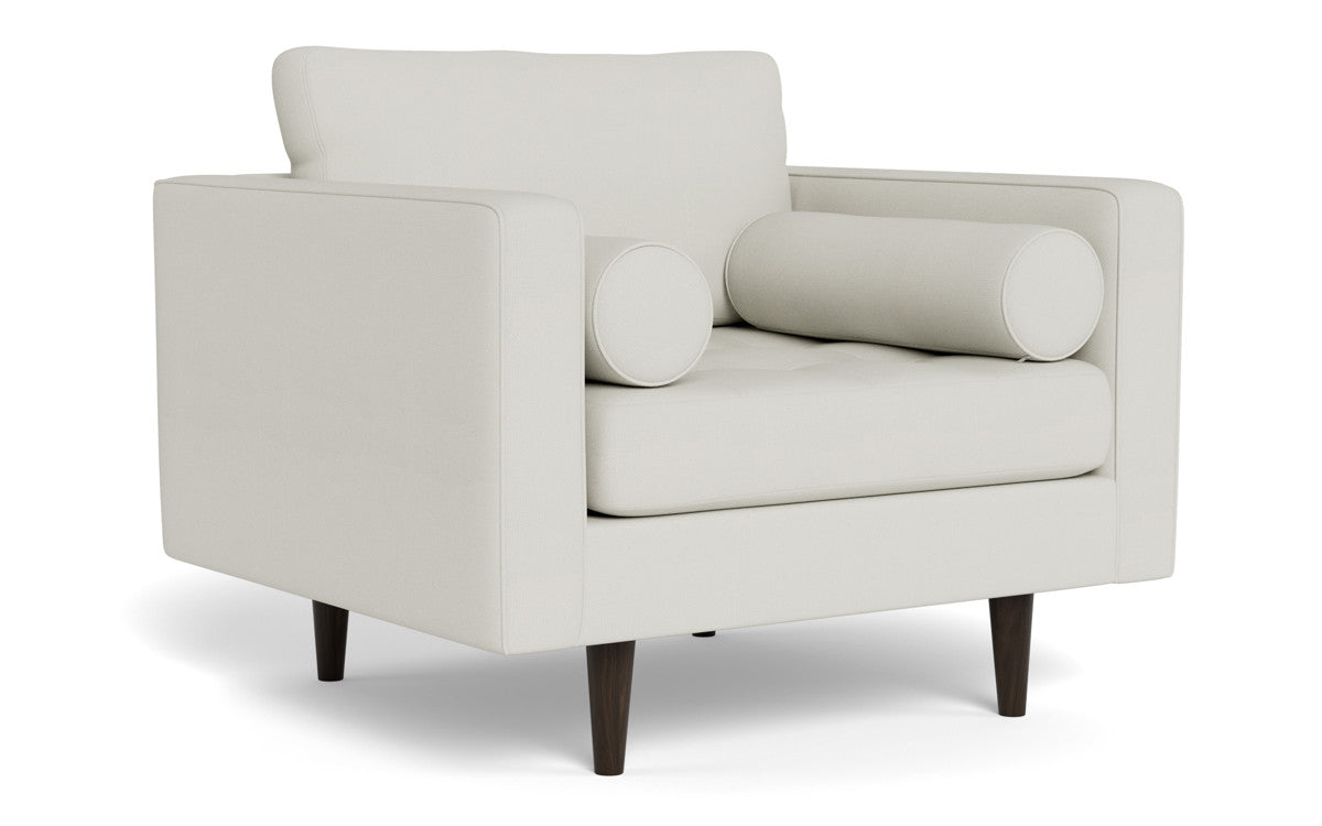 Stylish Ladybird 42 Arm Chair - Modern Accent Chair for Living Room, Bedroom & Office - Comfortable Upholstered Lounge Chair with Wooden Legs - Perfect for Reading Nook, Cozy Corner or Home Decor