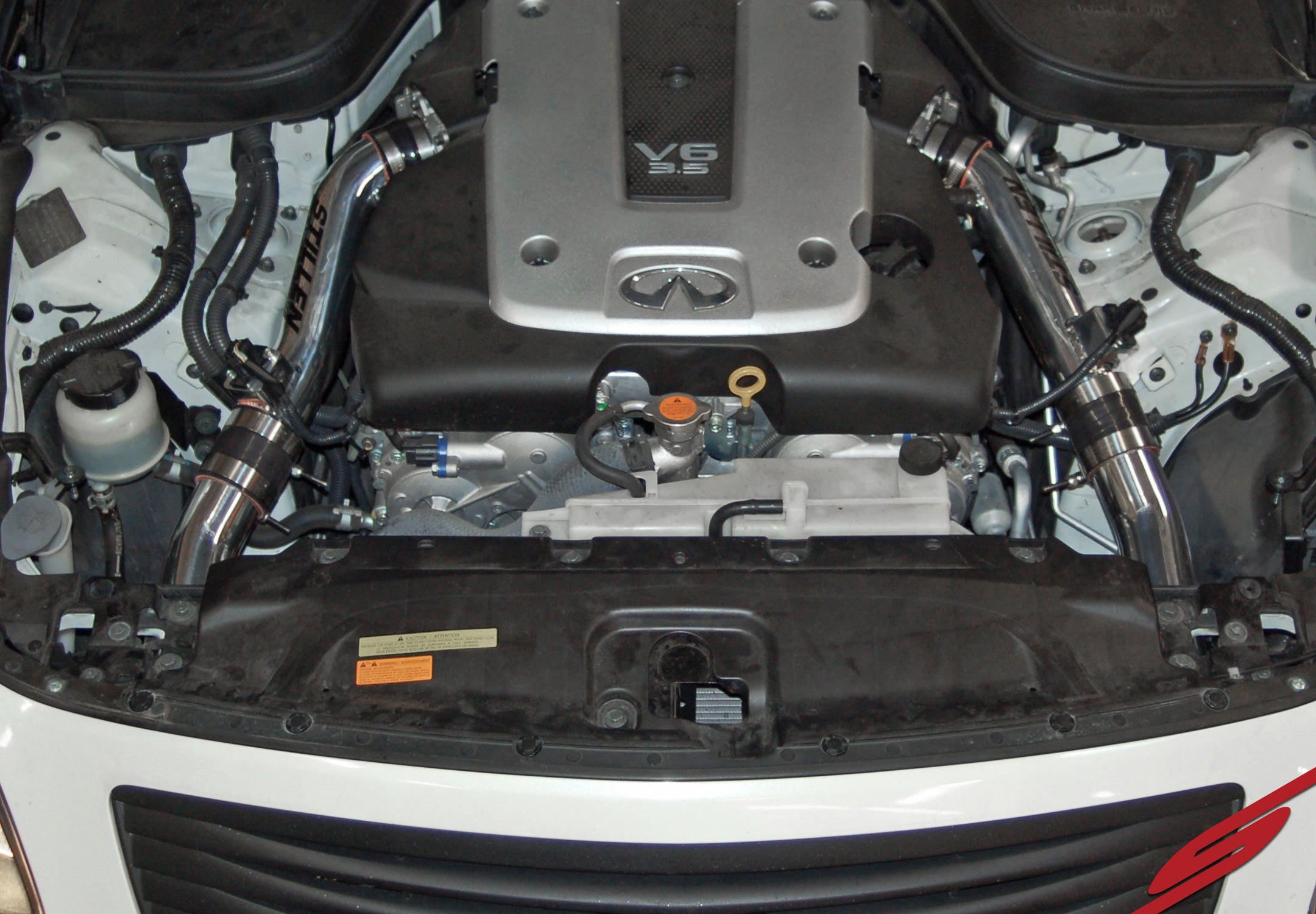 2009-2013 Infiniti G37 Sedan Performance Dual Ultra Long Tube Cold Air Intake Kit (Gen 3) [V36] with Oil Filter 402847 - Upgrade Engine Power & Fuel Efficiency for Street Racing & Daily Driving