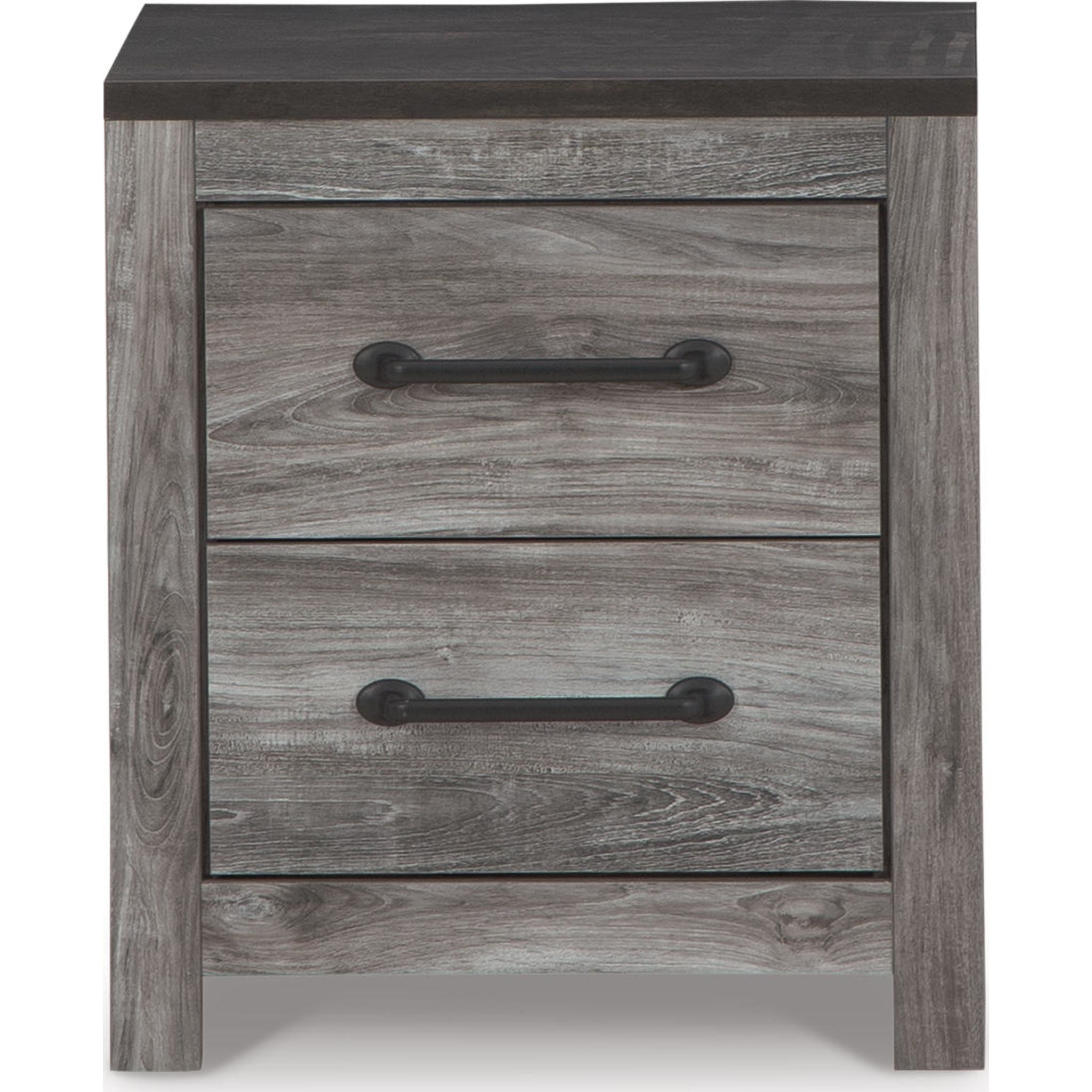 Bronyan Two Drawer Nightstand - Modern Bedside Table with Storage for Bedroom, Living Room & Office - Perfect for Small Spaces