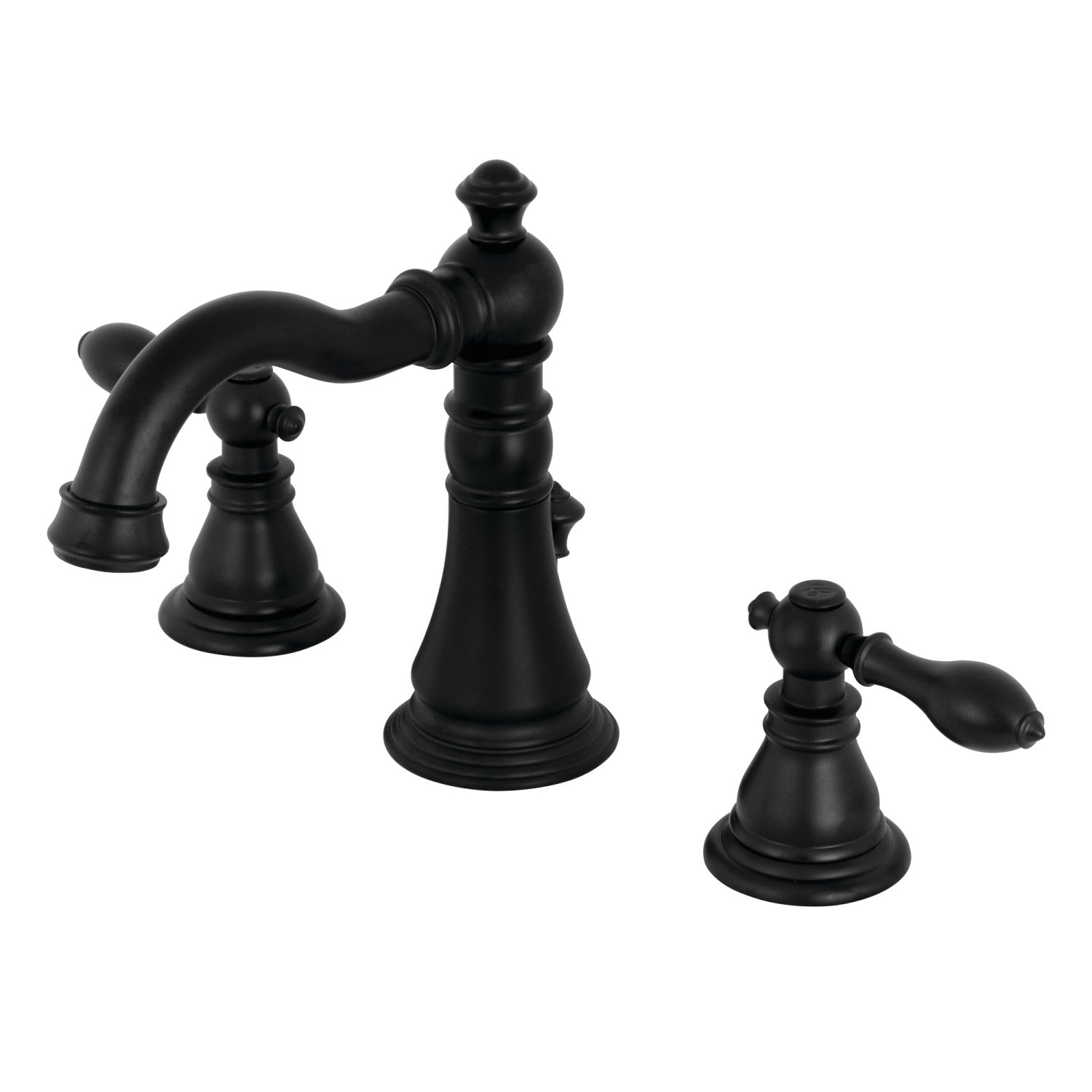American Classic FSC1970ACL 3-Hole Widespread Bathroom Faucet with Brass Pop-Up Drain - Matte Black Finish for Vanity Sinks - Perfect for Modern Bathroom Renovations