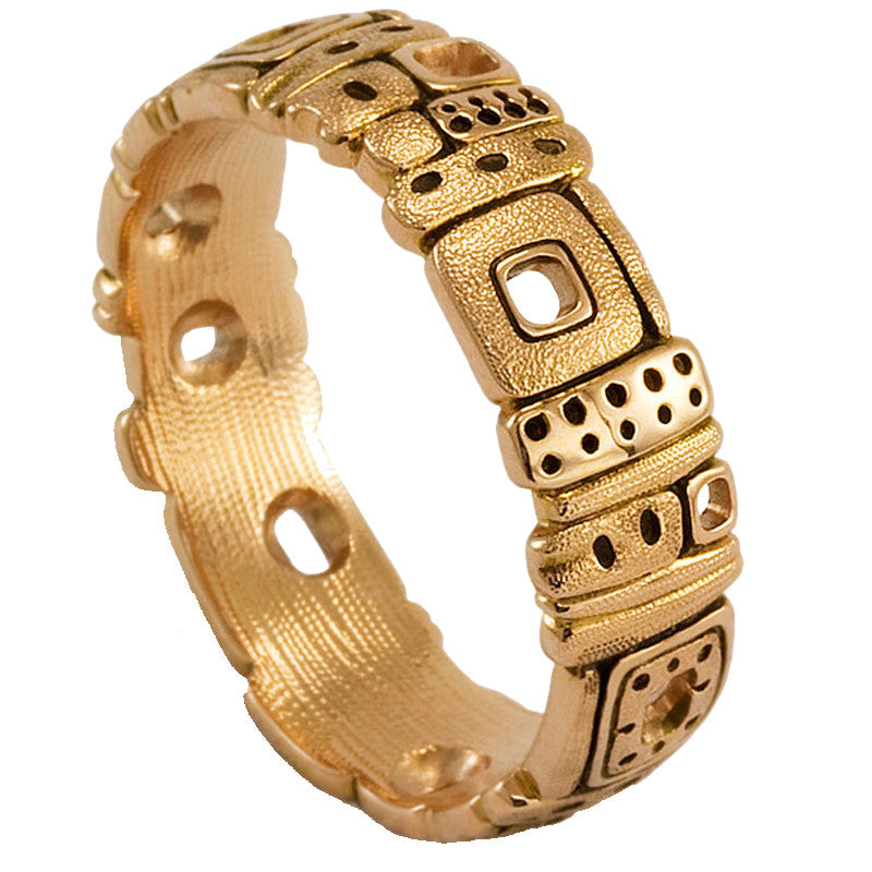 Alex Sepkus Large Letters Ring R 144RA - Elegant Statement Jewelry for Women, Perfect for Parties, Weddings & Special Occasions