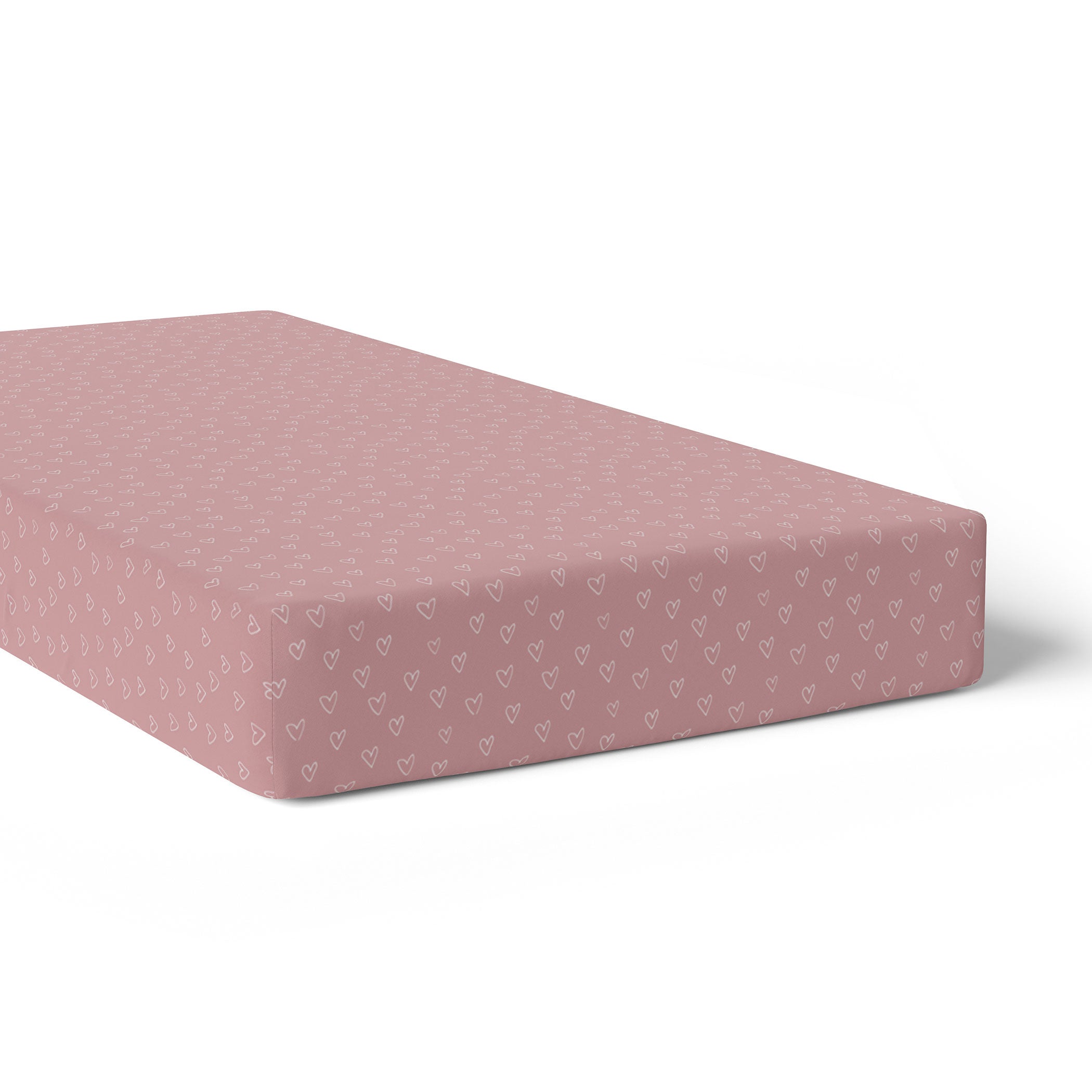 Nordic 2-Pack Jersey Cotton Fitted Sheets - Soft Dusty Berry & Rose Colors for Crib, Toddler Bed - Perfect Nursery Bedding Set for Baby Girls & Boys