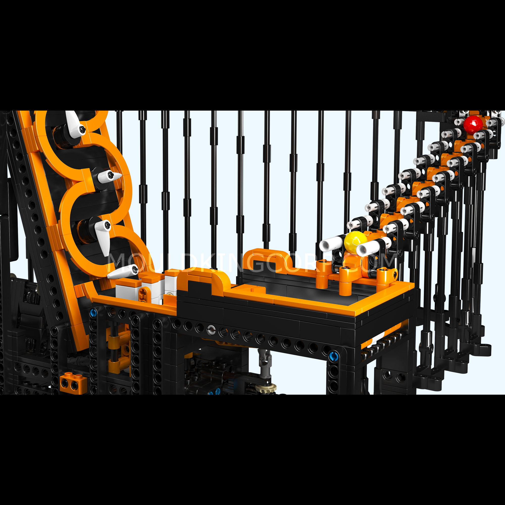 Mould King 26008 GBC Harp Track Building Set - 1,547 Pieces STEM Toy for Adults & Kids | Creative Construction Kit for Robotics, Engineering & Fun DIY Projects