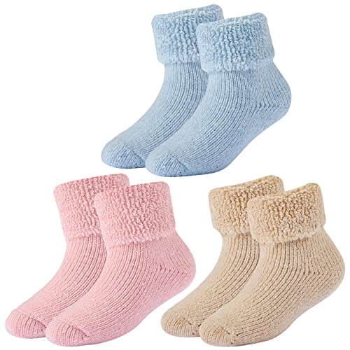 Blue+pink+khaki, 3 Pairs