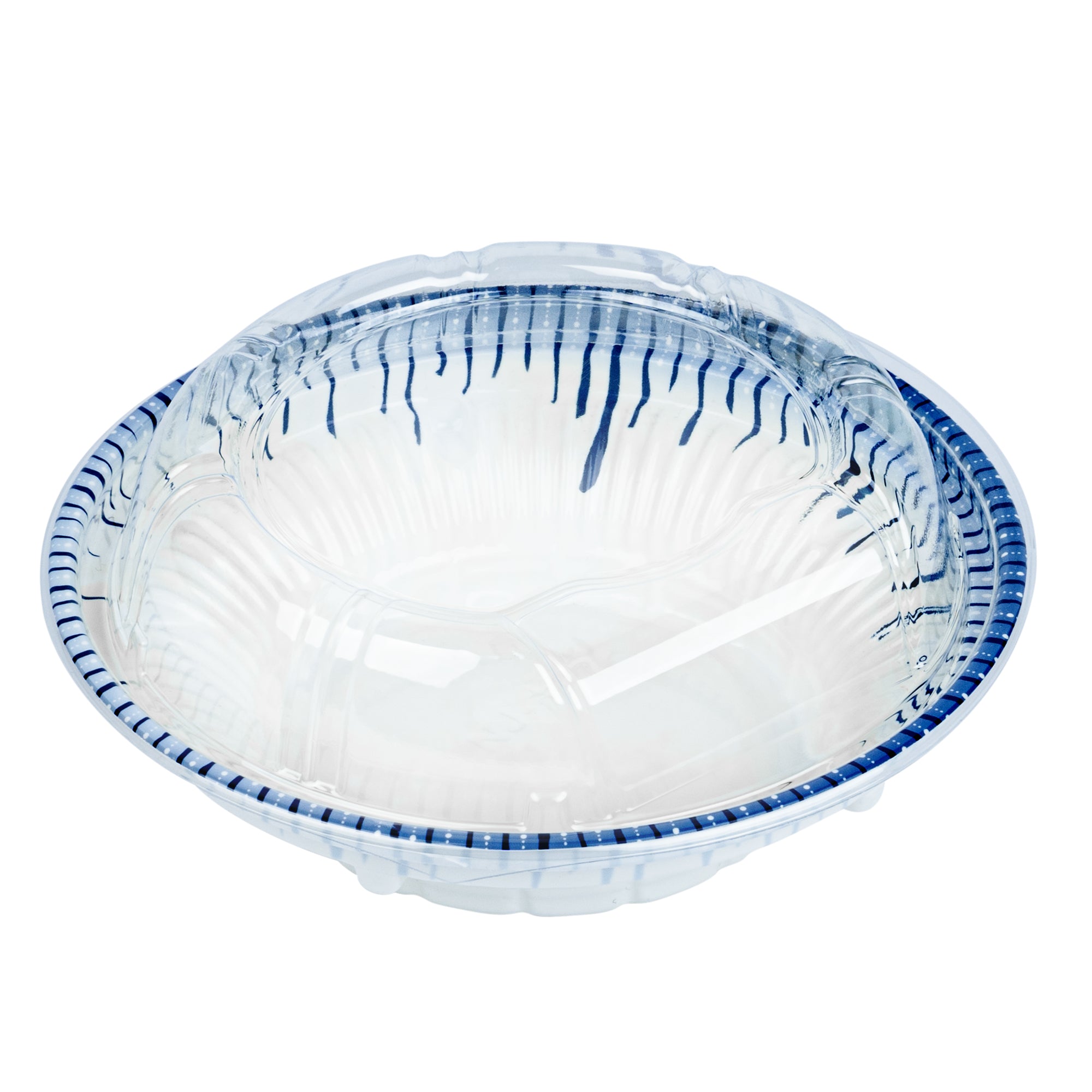 Clear Round Plastic Bento Box Lid - Fits 10oz Asian Style Bowls (6.75