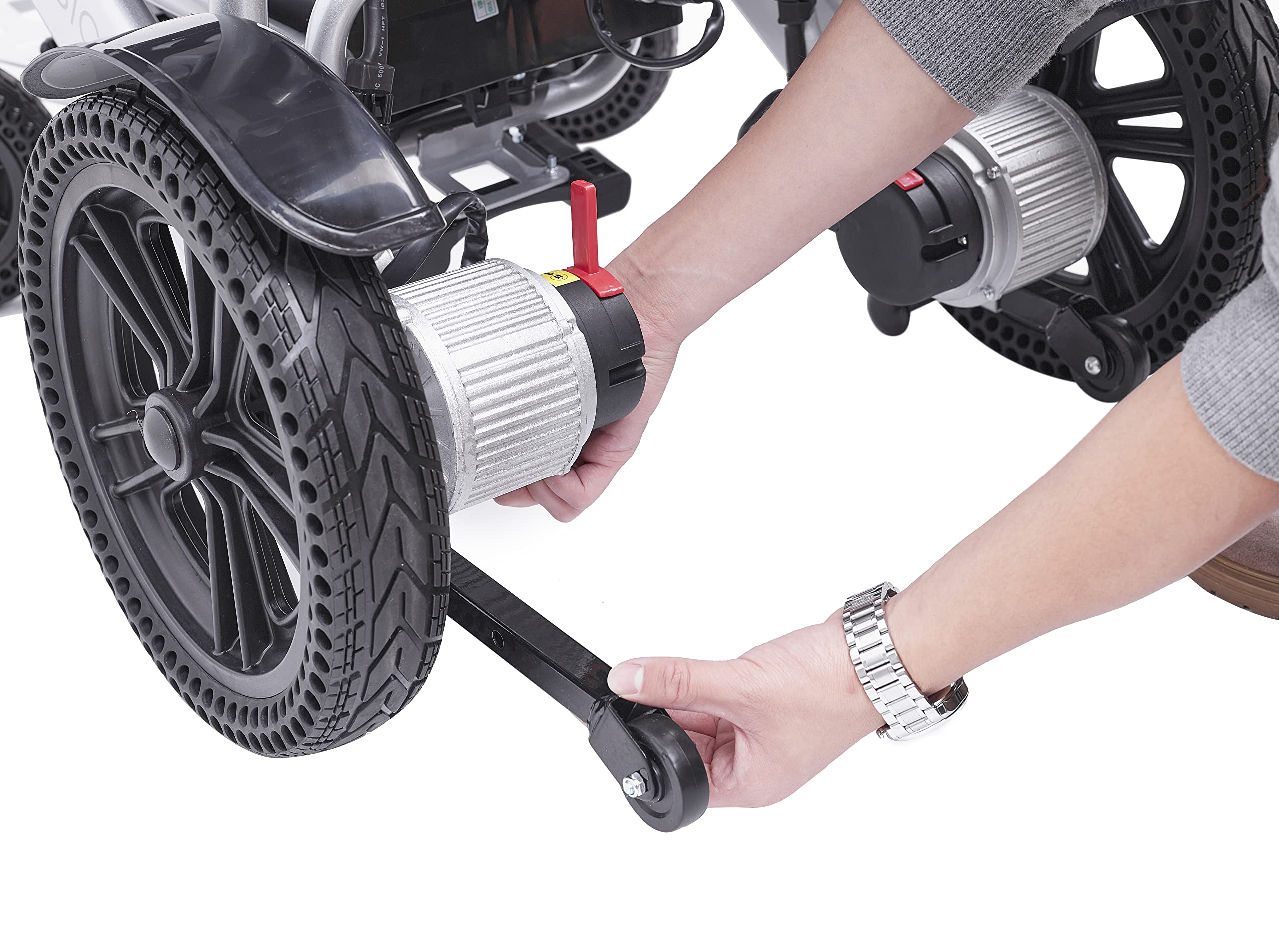 Klano BC8000 Electric Wheelchair for Adults - All-Terrain Foldable Power Wheelchair with Reclining Seat & Headrest | 64 lbs Lightweight | Ships from USA | Perfect for Outdoor Adventures, Travel & Daily Mobility