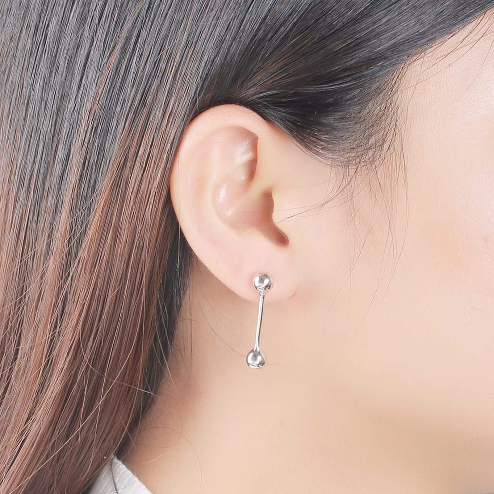 Daesar 925 Sterling Silver Dangle Drop Earrings for Women - Hypoallergenic Circle Hoop Earrings | Perfect for Parties, Weddings & Everyday Wear