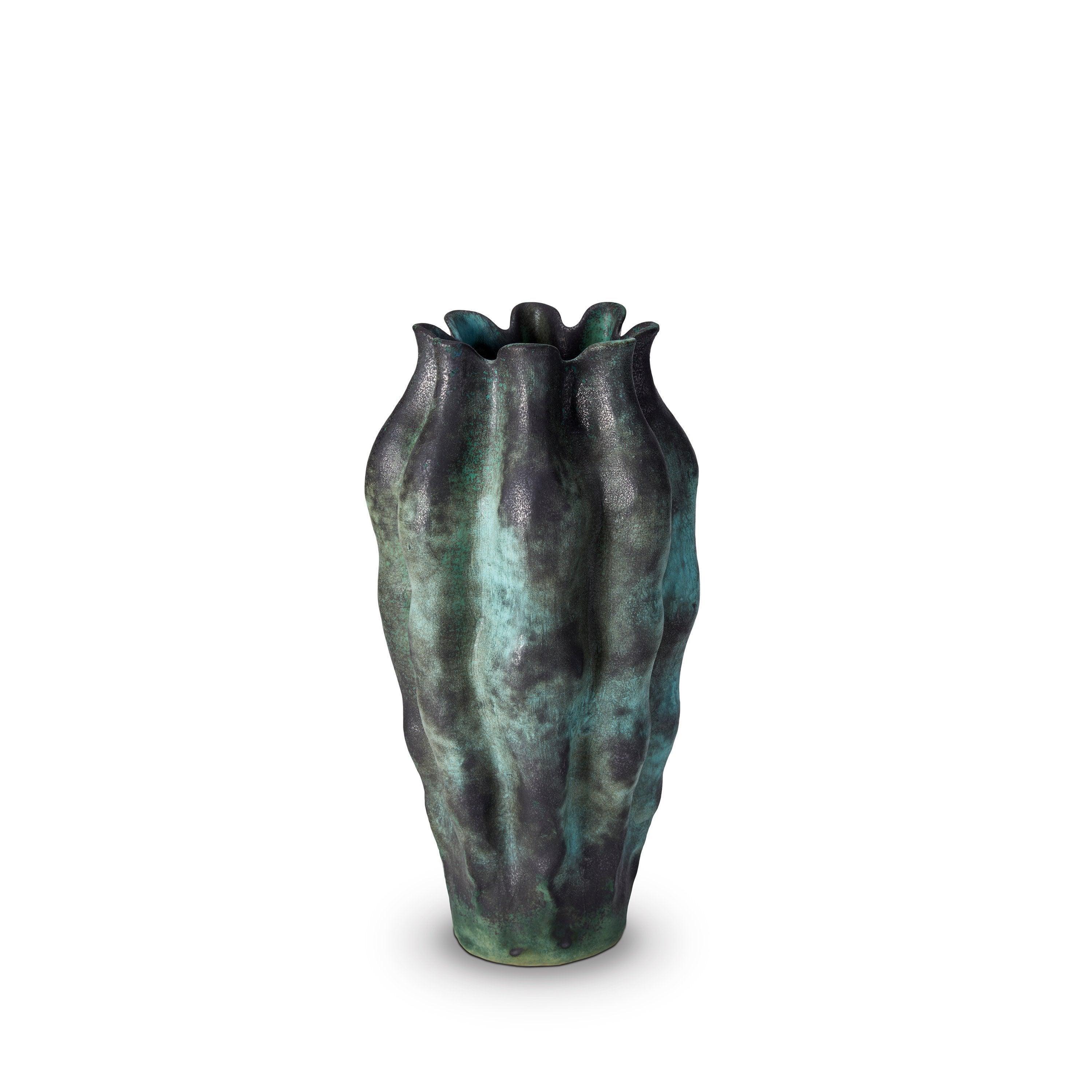 Cenote Vase - Large Handmade Ceramic Vase for Home Decor, Wedding Centerpiece, and Living Room Table Decor