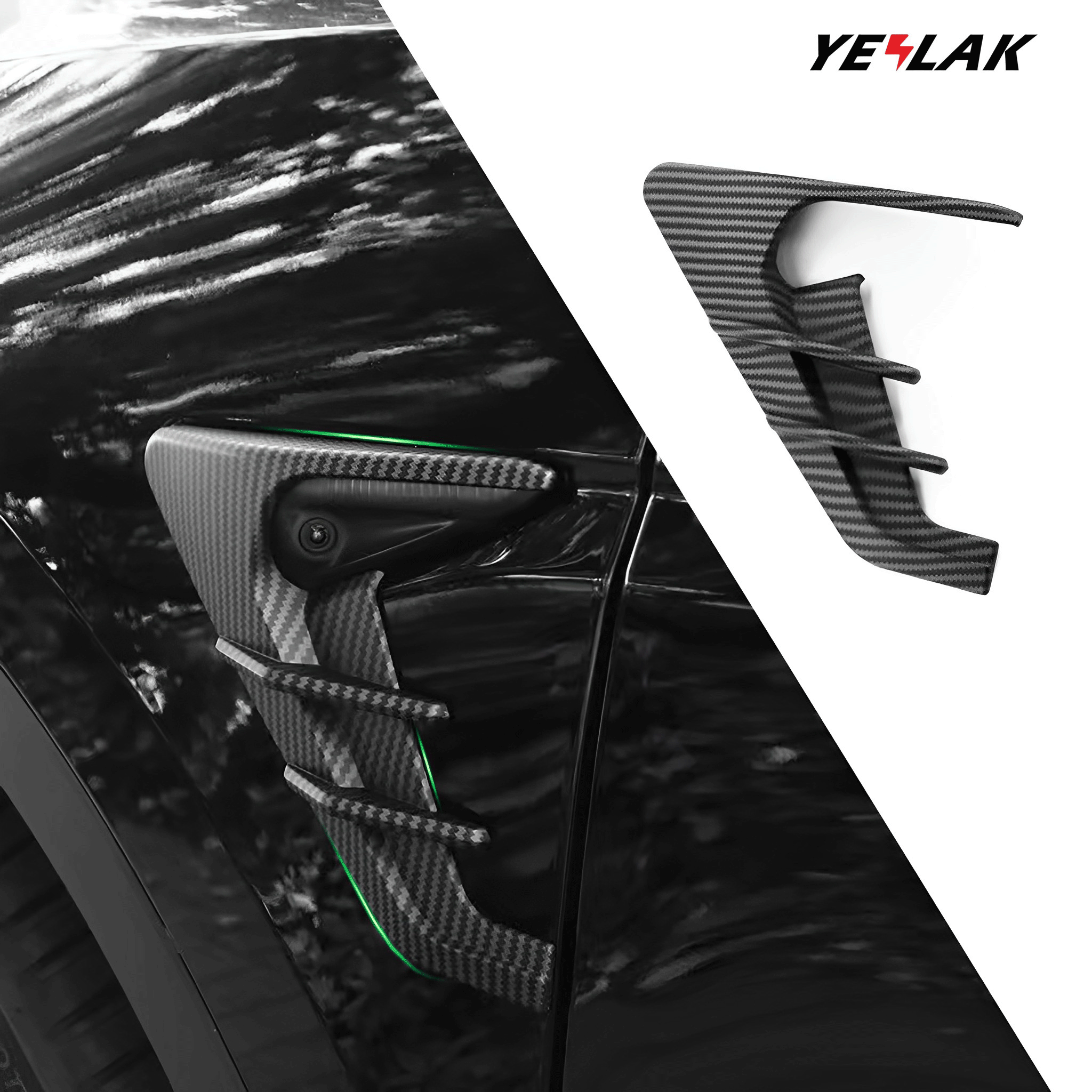 Tesla Model 3 & Model Y Sporty Side Camera Trim Cover (2021-2025) - Sleek Protection for Enhanced Visibility & Style | Perfect for Car Enthusiasts & Daily Commuters