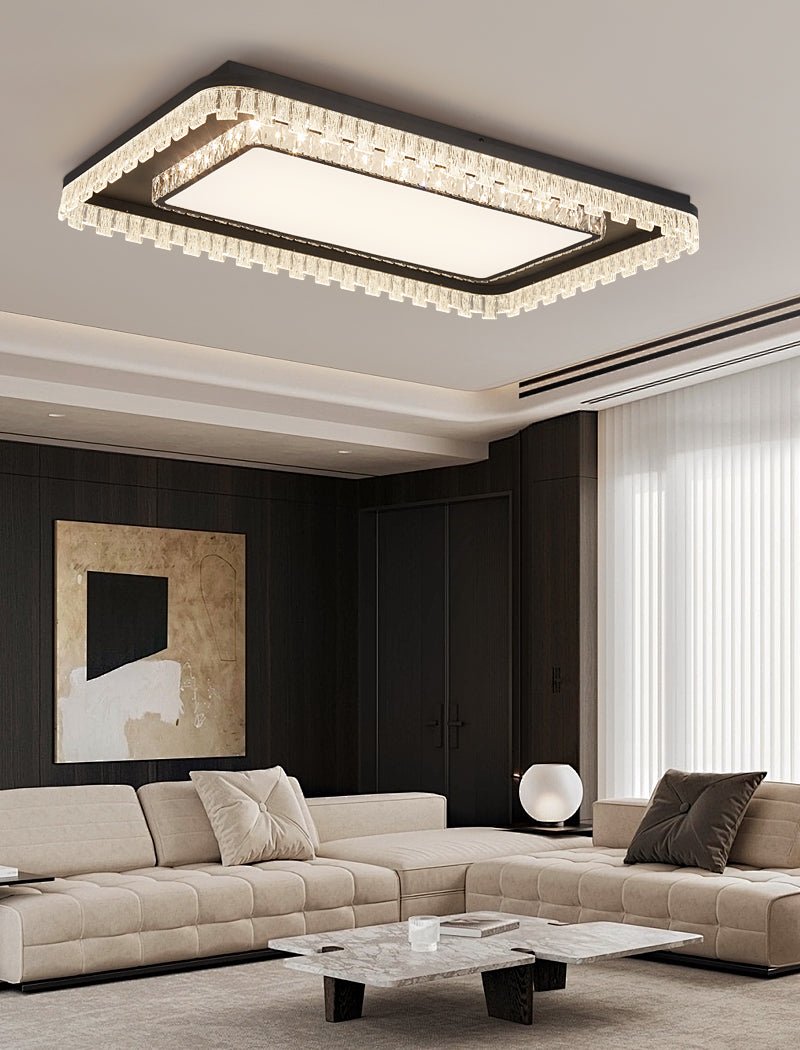 Glimmer Crystal Ceiling Light Fixture - Modern Chandelier for Living Room, Bedroom, Dining Room - Elegant Home Decor Lighting