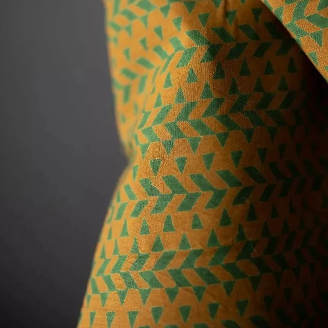 Premium Cotton Blockprint Fabric - Handmade Indian Cotton Textiles for Clothing, Home Decor & DIY Crafts | Perfect for Dresses, Curtains & Quilting