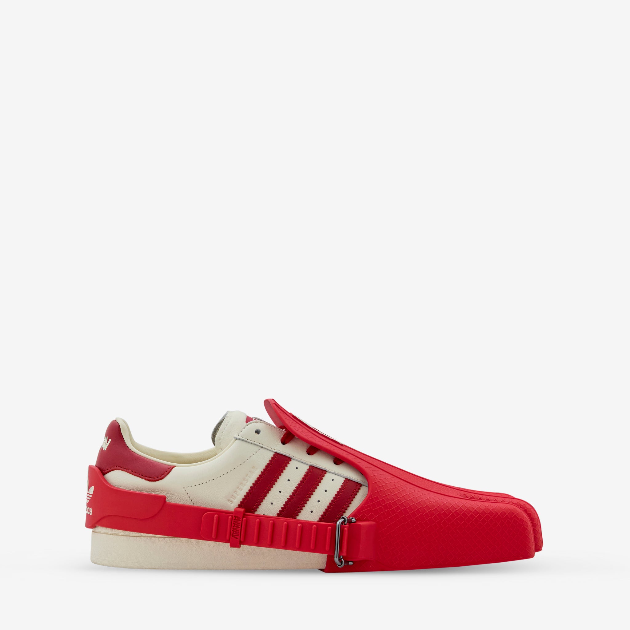 Avavav Women's Superfinger Superstar Sneakers in Scarlet, Cream White - Stylish & Comfortable for Casual Wear, Work & Everyday Fashion