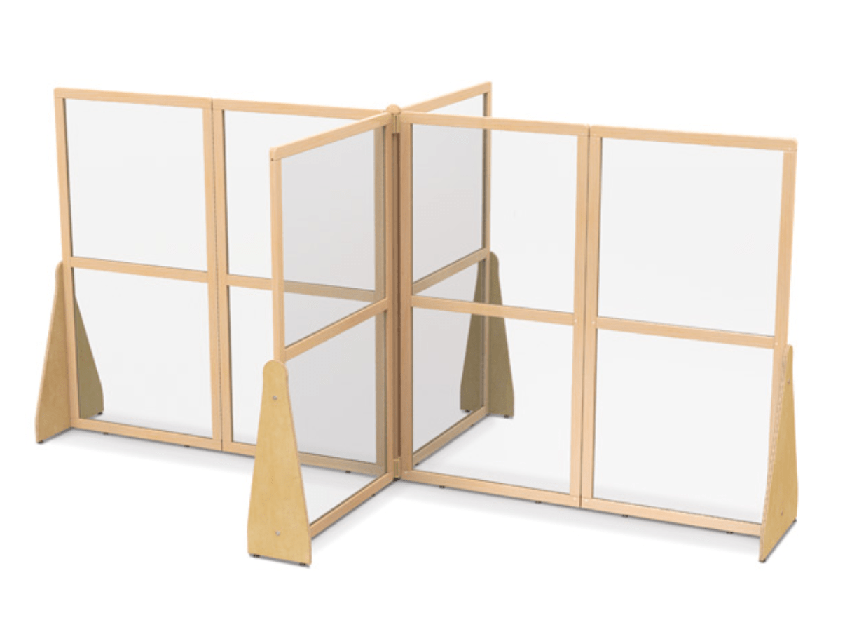 Jonti Craft Clear Quad Space and Crib Divider - Transparent Baby Crib Organizer for Nursery Storage & Daycare Organization