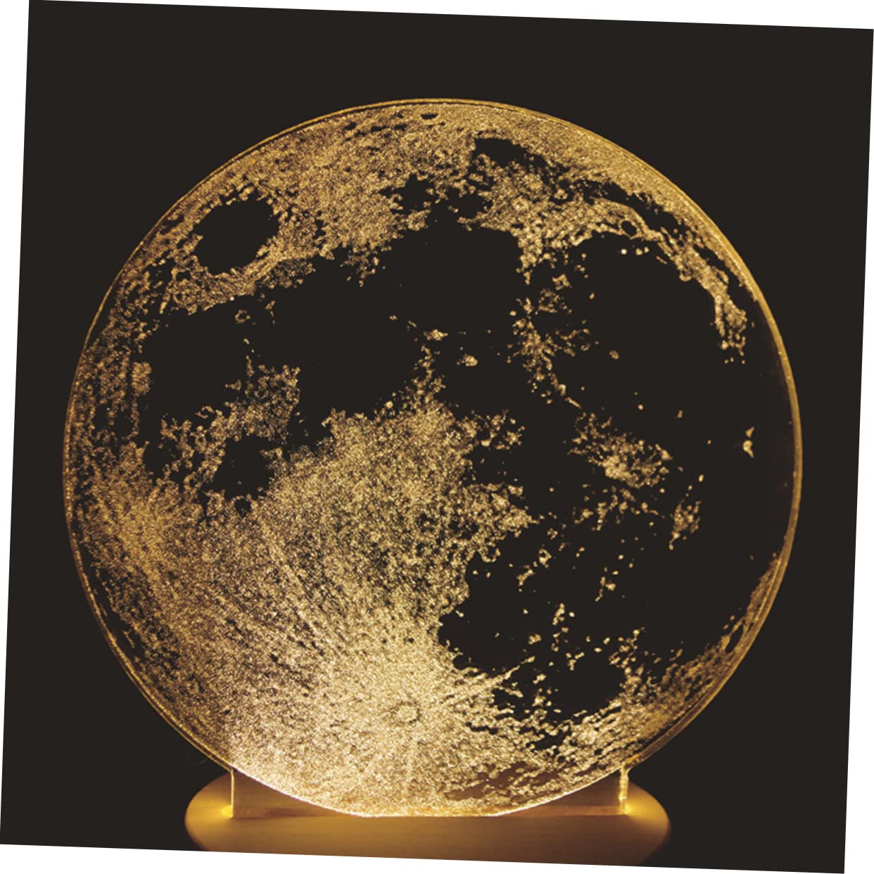 OSALADI 3D LED Night Light - Dandelion Moon Nightlight with Touch Control, Decorative Bedside Lamp for Bedroom, Kids Room, Nursery | Perfect for Nighttime Reading, Relaxation & Safe Navigation