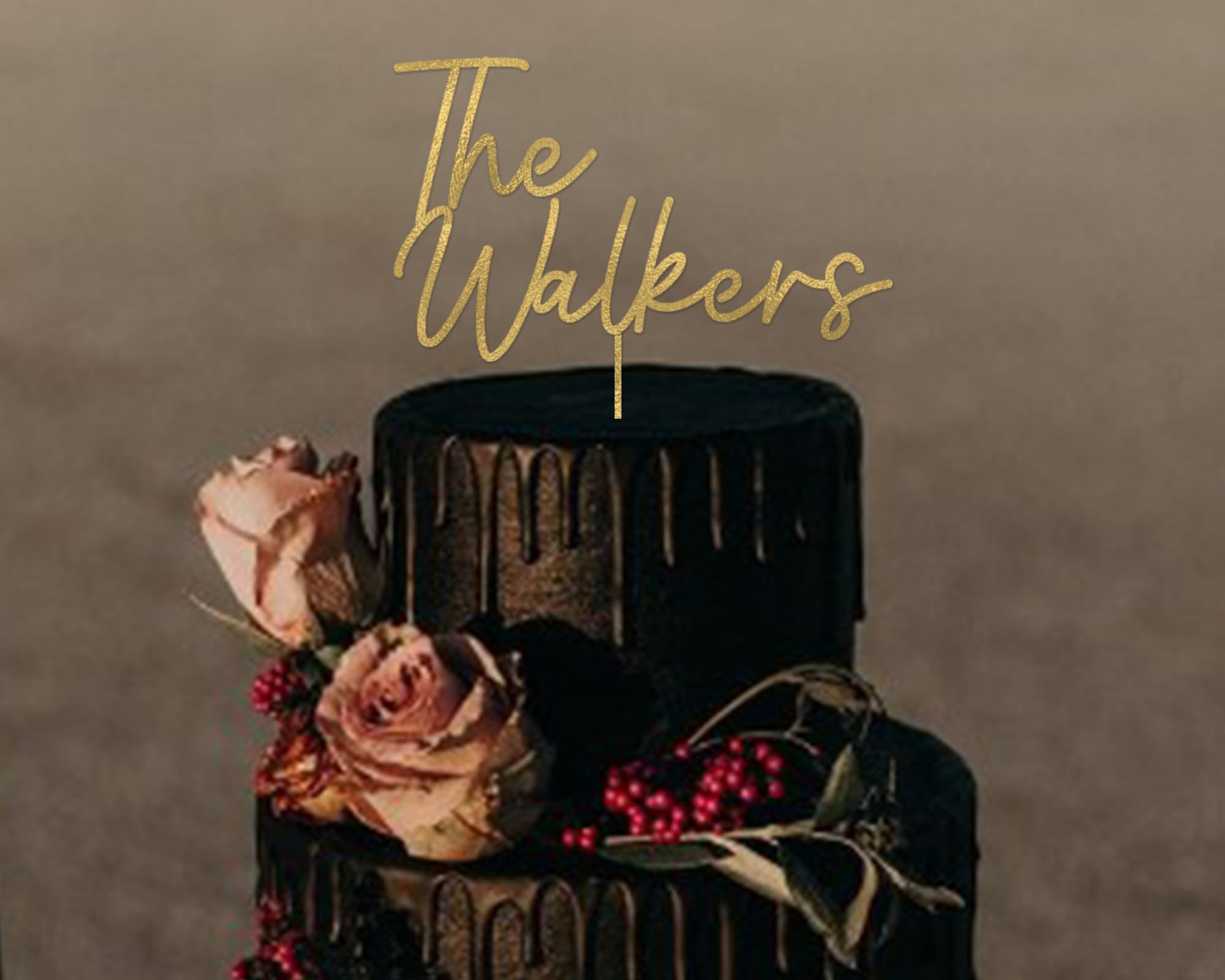 Custom Wedding Cake Toppers - Personalized Bride and Groom Cake Topper for Weddings & Anniversaries | Mr & Mrs Cake Decorations for Wedding Cakes, Anniversary Cakes & Special Celebrations
