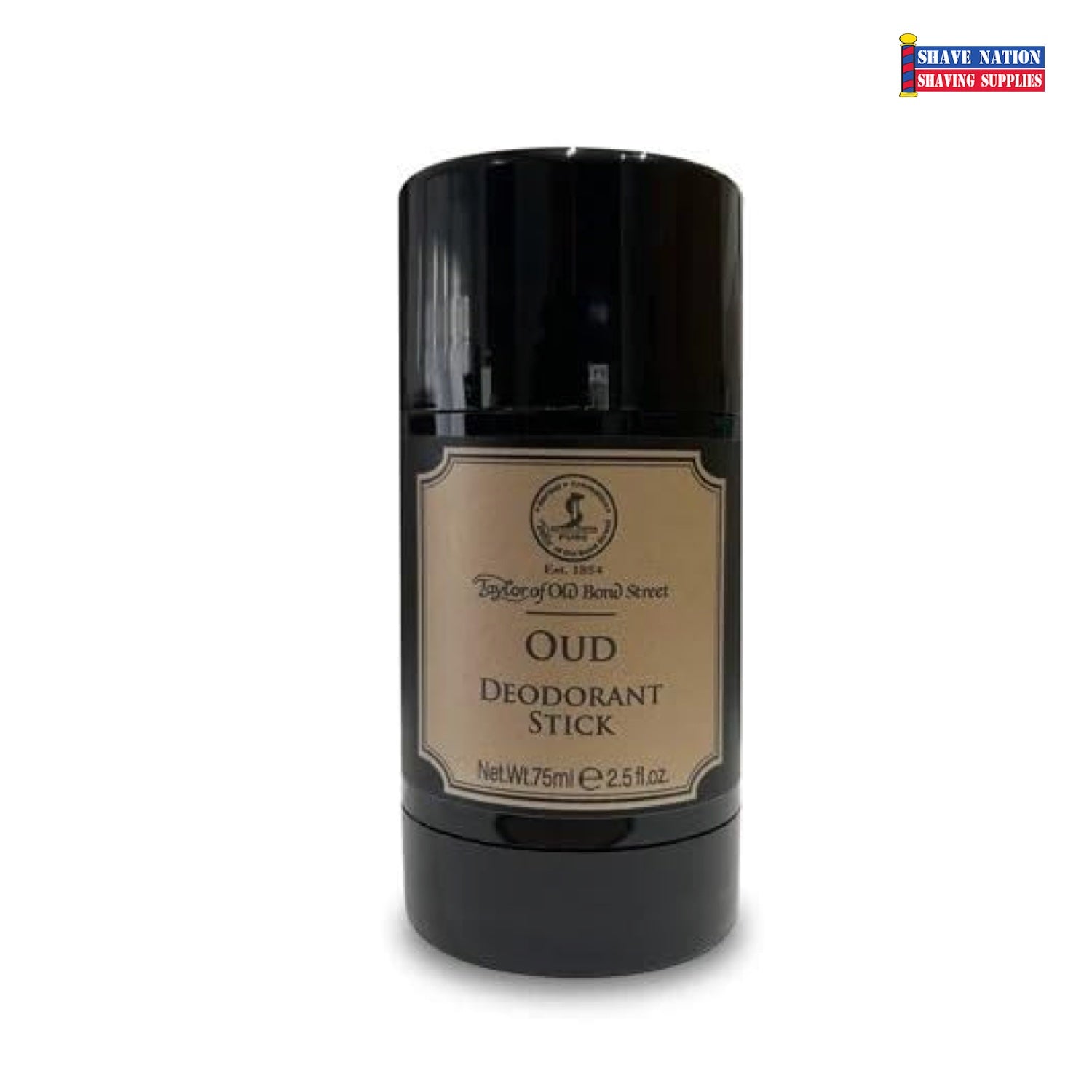 Taylor of Old Bond Street OUD Deodorant Stick for Men - Natural Long-Lasting Aluminum-Free Deodorant - Fresh Scent for Daily Use & Travel