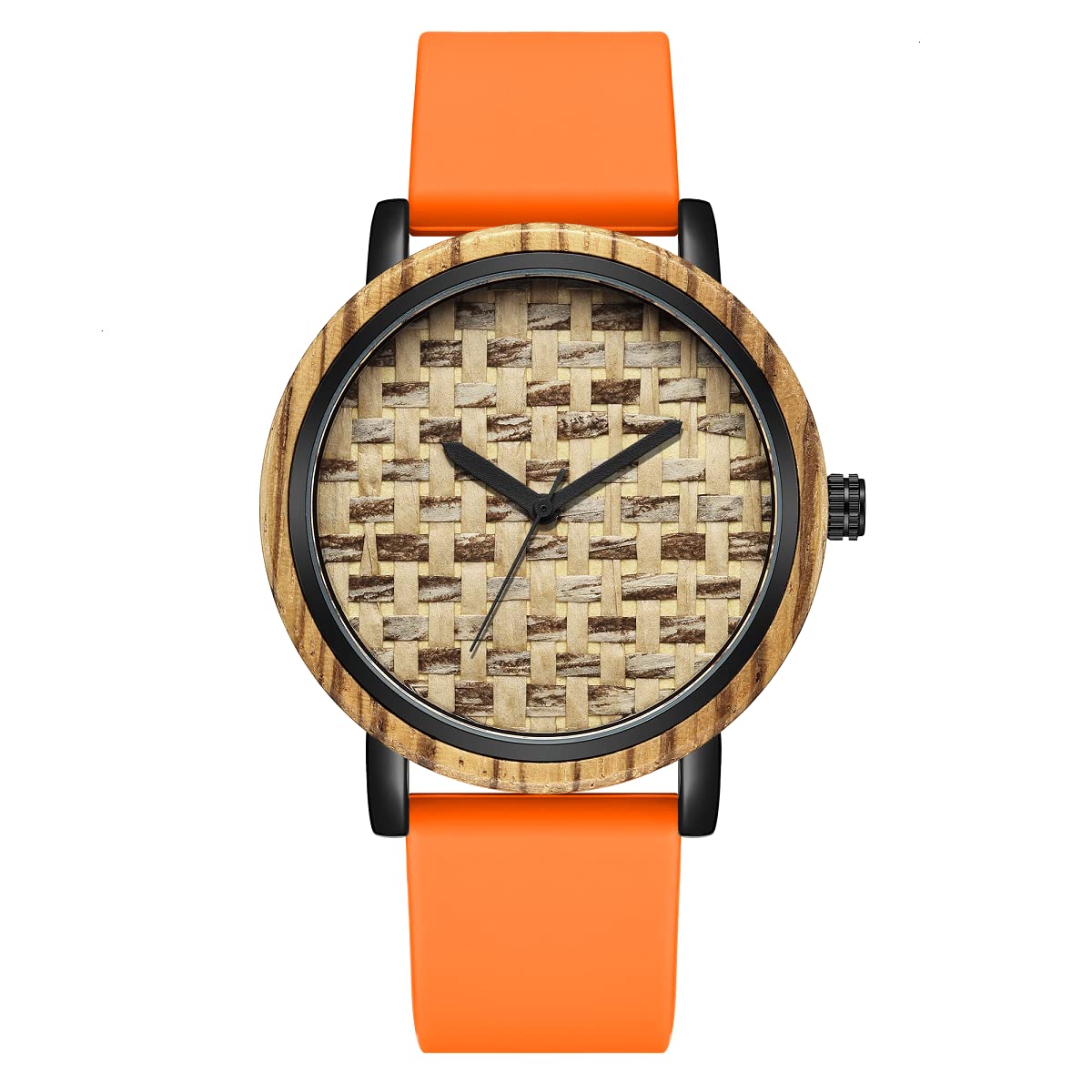 Premium Wooden Watch for Men - Handcrafted Analog Quartz Movement with Genuine Leather Strap - Eco-Friendly Wooden Wristwatch for Business, Casual & Outdoor Activities