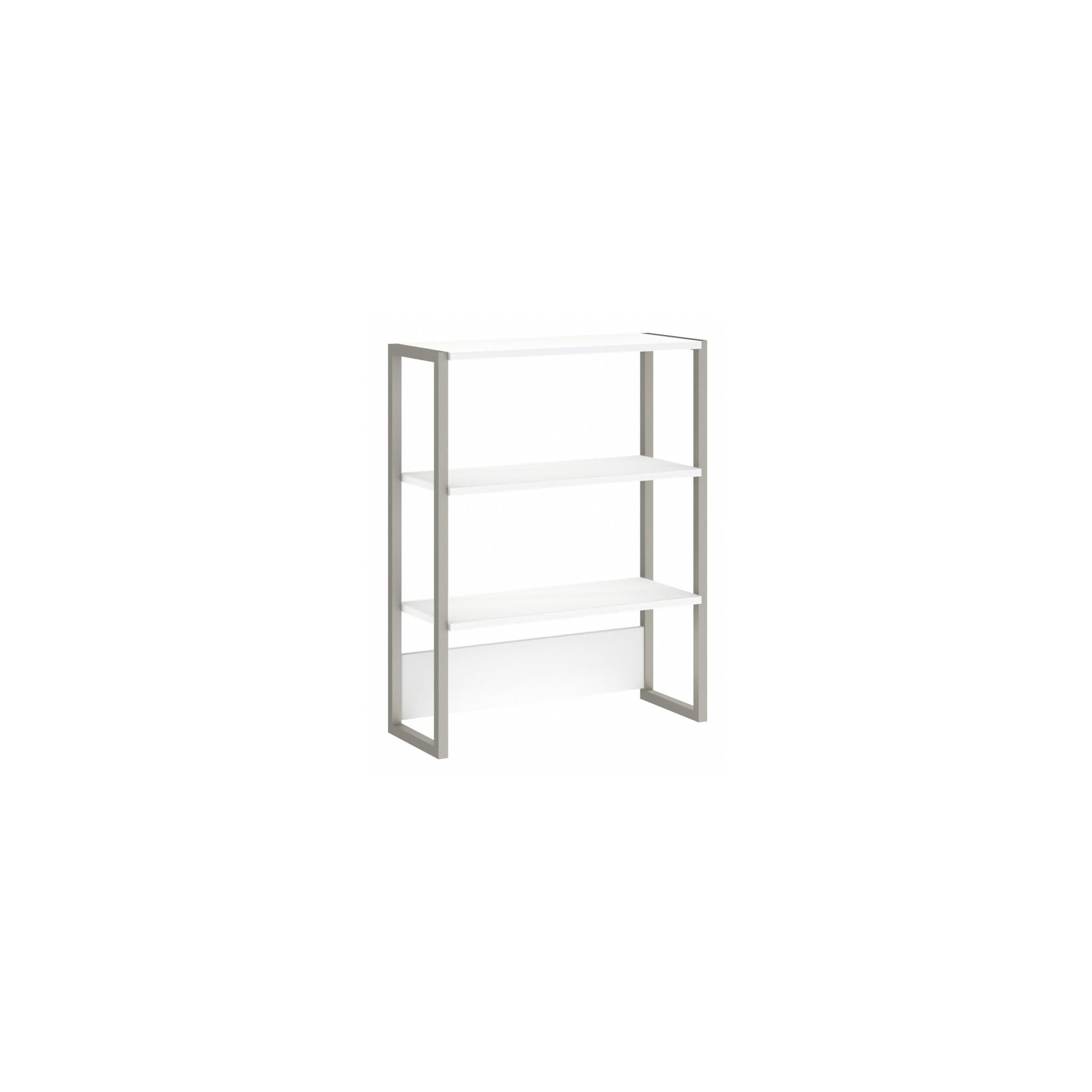 Bush Business Furniture Method Bookcase Hutch in White - Office Storage Shelves for File Cabinets & Small Books | Perfect for Home Office & Workspace Organization