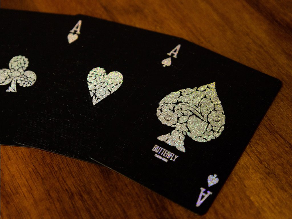 Holo Butterfly Playing Cards - Premium Metallic Finish for Magic Tricks, Cardistry & Collectors | Perfect for Game Nights, Performances & Gifts