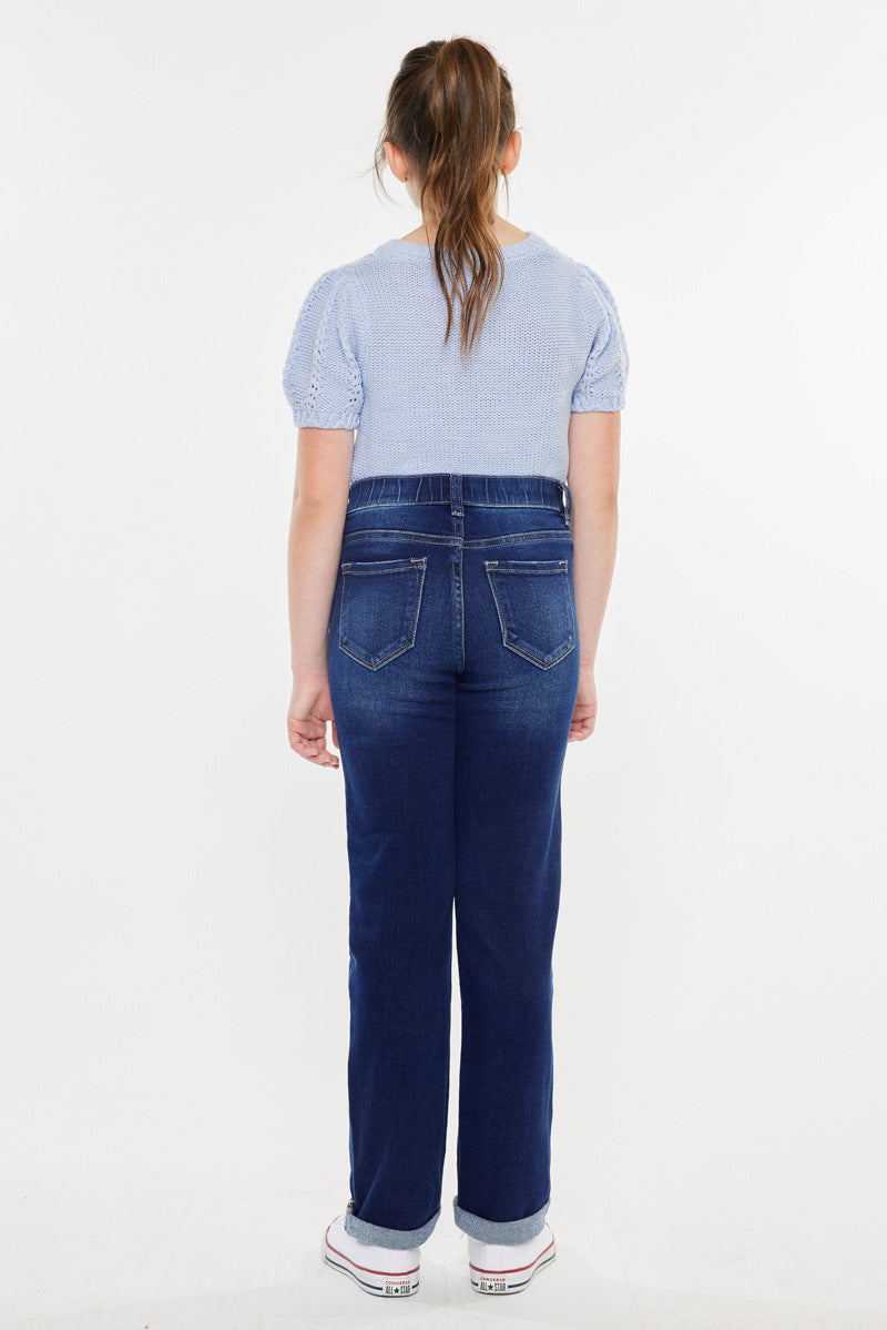 Milly Mid Rise Straight Jeans for Kids - Comfortable & Stylish Denim Pants for Boys and Girls - Perfect for School, Playdates, and Everyday Wear