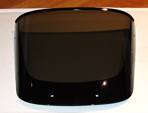 Kawasaki ZRX1100 ZRX1200 99-05 Replacement Windshield - Black Glass Front Windscreen for Motorcycle - Perfect for Highway Riding and Wind Protection