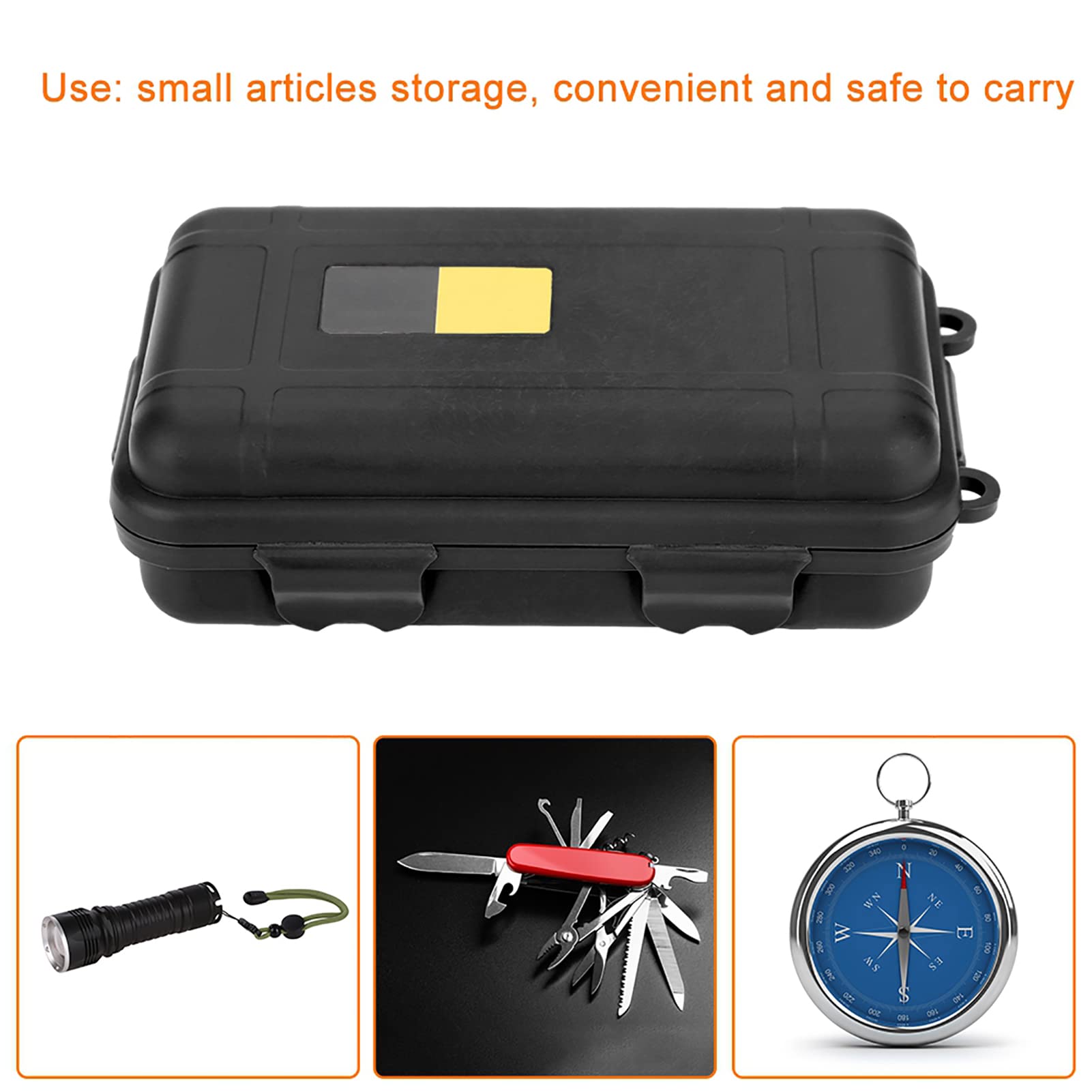 Alomejor Waterproof Dry Box - Dustproof & Pressure Resistant Survival Storage Container for Camping, Hiking & Outdoor Adventures