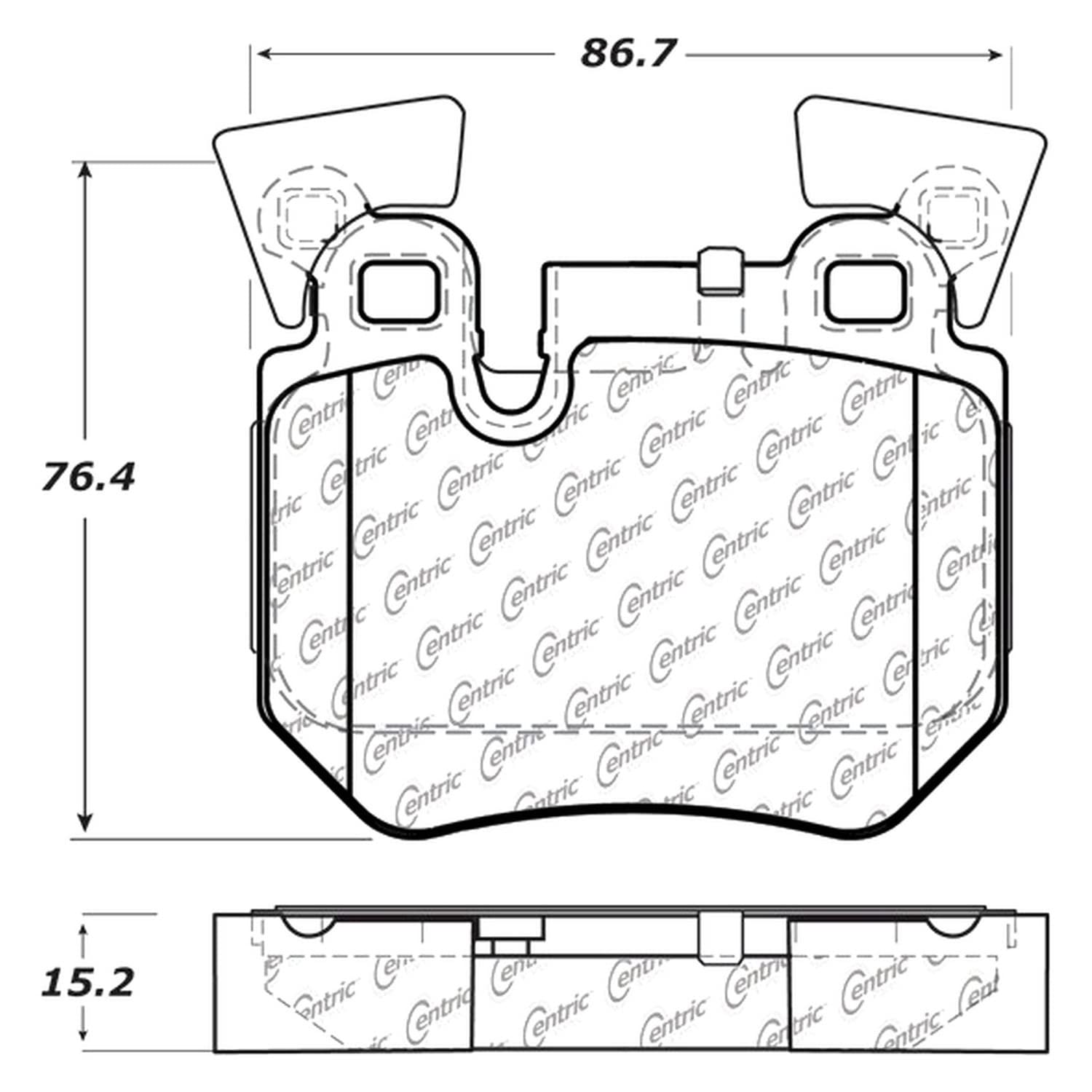 High-Performance Disc Brake Pads for Cars & Trucks - Premium Brake Pads for Smooth Stopping Power - Perfect for Daily Commuting, Off-Roading & Performance Driving