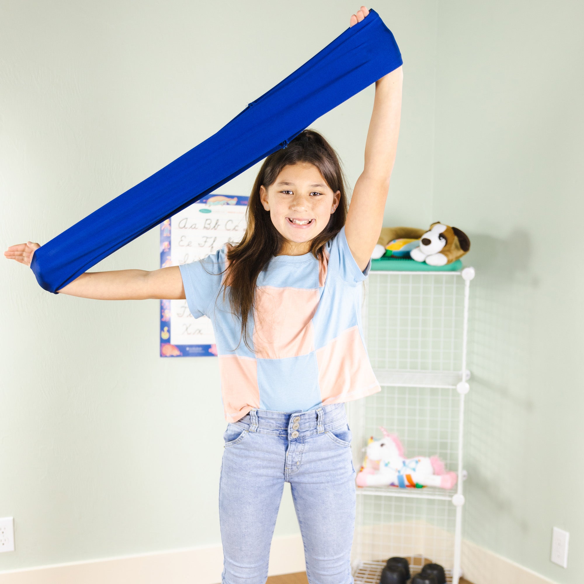 Bouncyband Calming Stretchy Band Fidget Toy for Kids & Adults - Sensory Stress Relief & Focus Tool for ADHD, Autism, Anxiety - Classroom, Office, Home Use