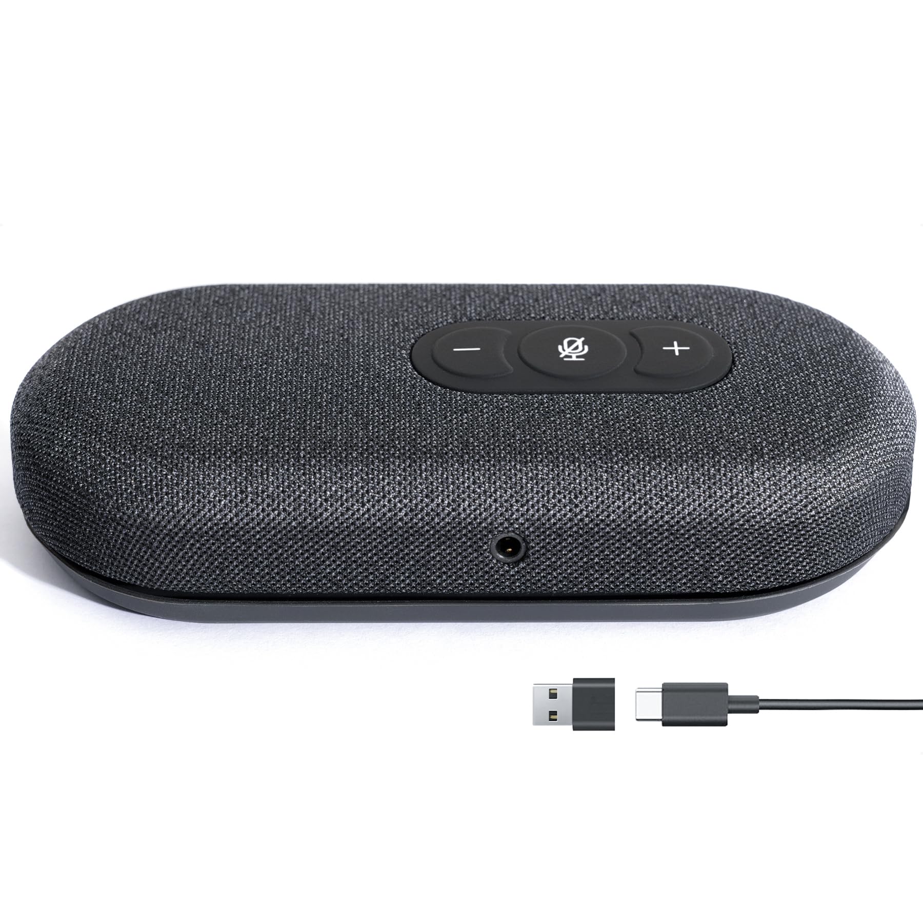 Premium USB Speakerphone for Virtual Meetings - 360° Voice Pickup, Noise Cancelling, Plug & Play - Compatible with Zoom, Teams, Skype - Ideal for Home Office, Conference Calls & Online Classes