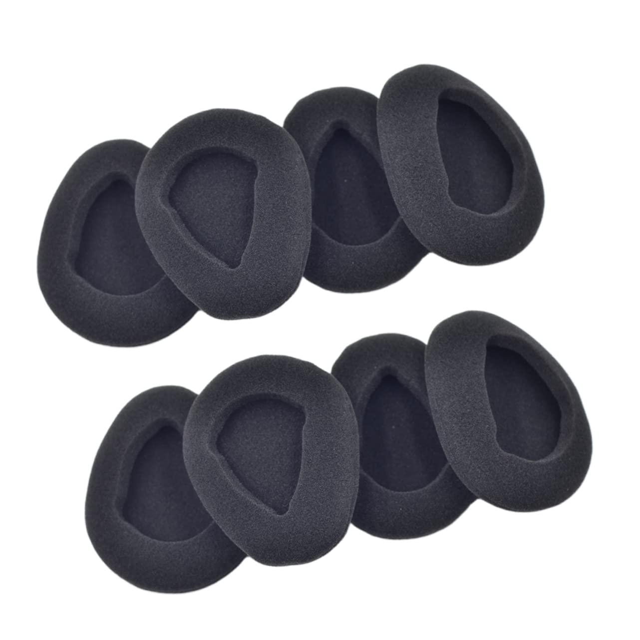 24 Pcs Replacement Headphone Ear Cushions - Soft Sponge Pads for Wired Headsets (Black) - Comfortable Fit for Music, Gaming & Office Use