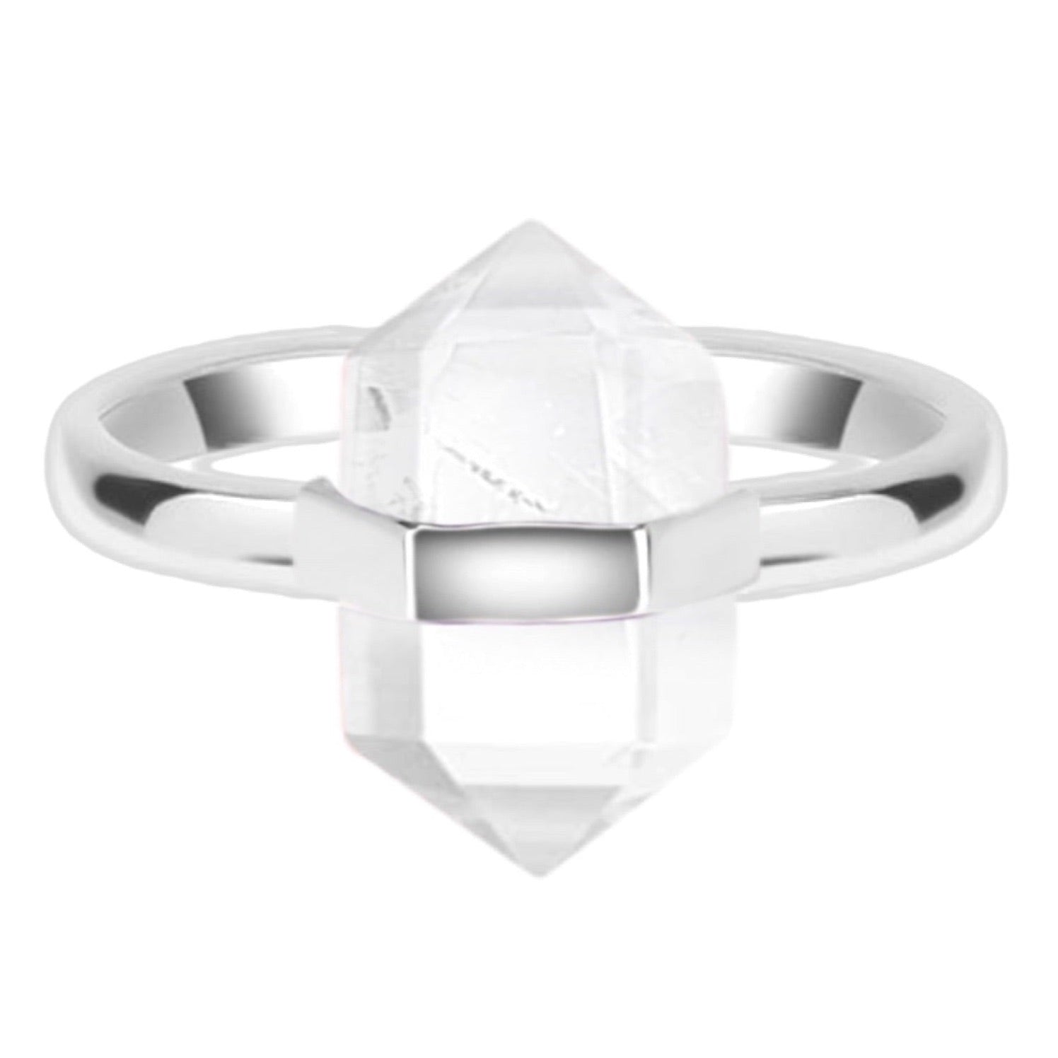 Laihas Crystal Kindness Clear Quartz Ring for Women - Healing Stone Jewelry for Meditation, Energy Balancing & Spiritual Gifts