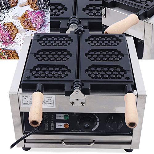 1500W 3Pcs Honeycomb-shaped Waffles