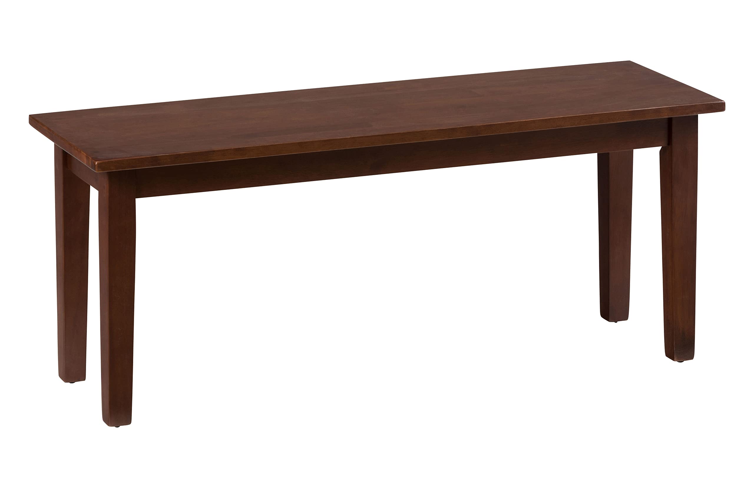 Jofran Inc. Simplicity 48-Inch Solid Wood Dining Bench - Rustic Farmhouse Style for Kitchen, Dining Room, and Entryway Seating