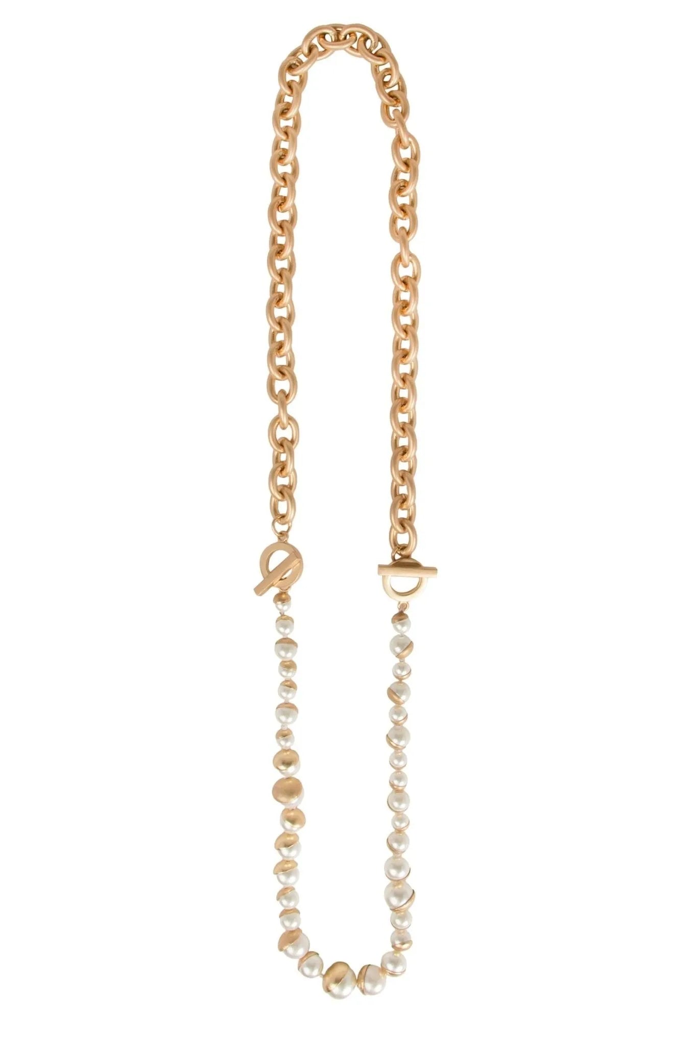 Elegant Pearl Gold Chain Necklace for Women - Versatile Layering Jewelry for Daily Wear, Parties & Special Occasions