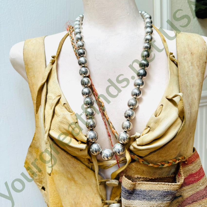 Taxco Sterling Silver Pearls Necklace - 28 Inch Elegant Pearl Jewelry for Women | Perfect for Weddings, Parties & Special Occasions