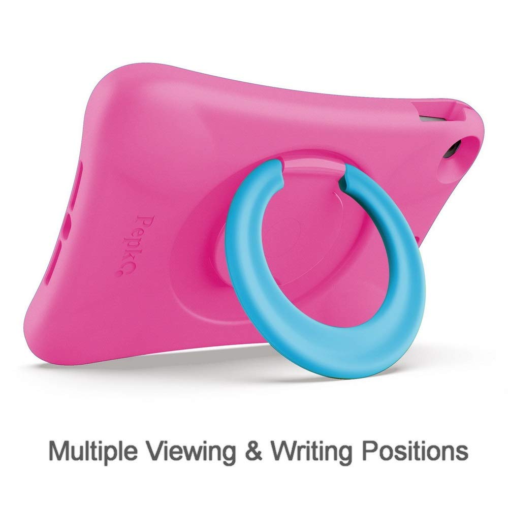 NLR Fun Pepkoo Kids Shockproof iPad Case - Lightweight Full Body Protective Cover with Foldable Handle Stand for 9.7