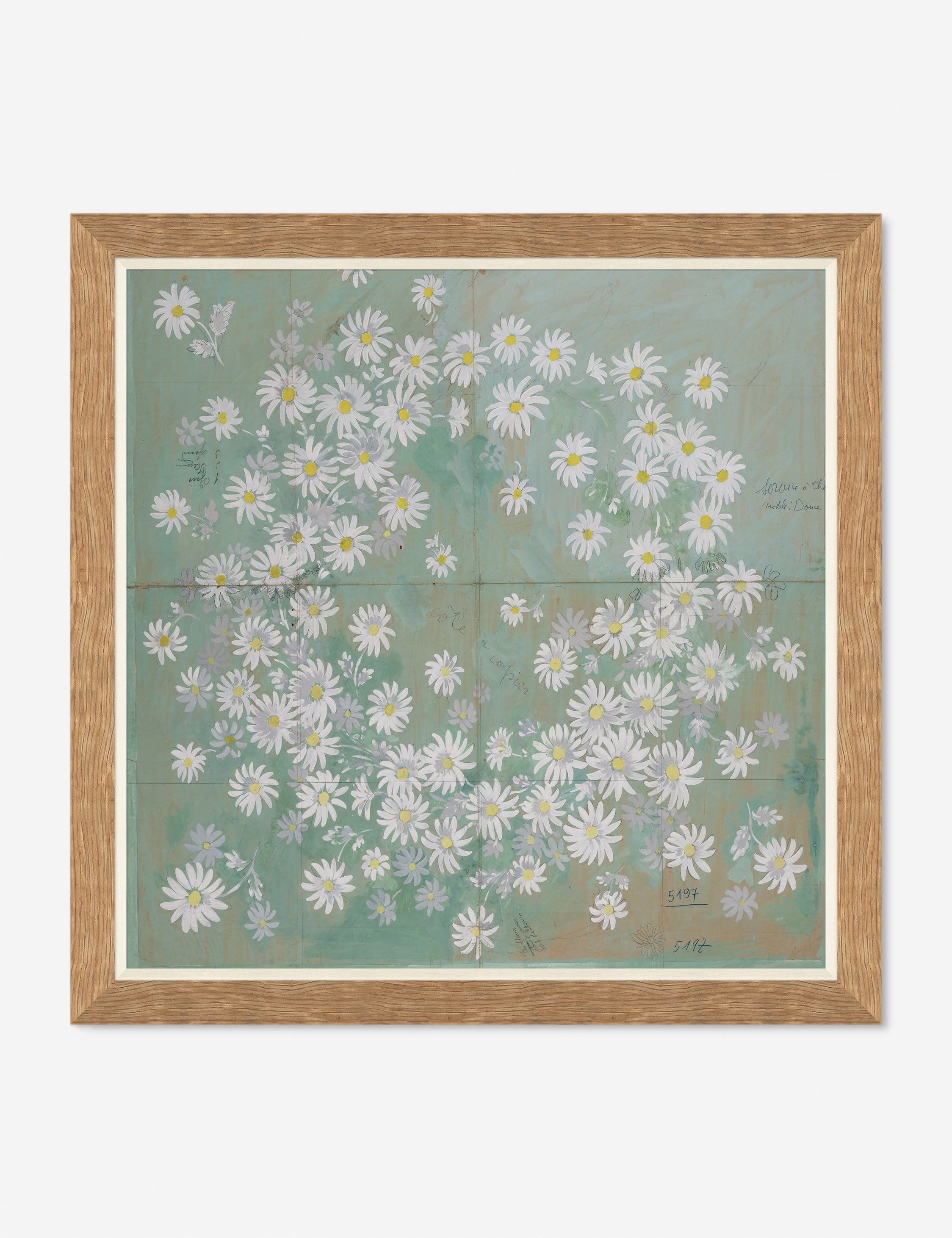 Paule Marrot Daisies Print - Vintage Floral Wall Art for Home Decor, Living Room & Bedroom
