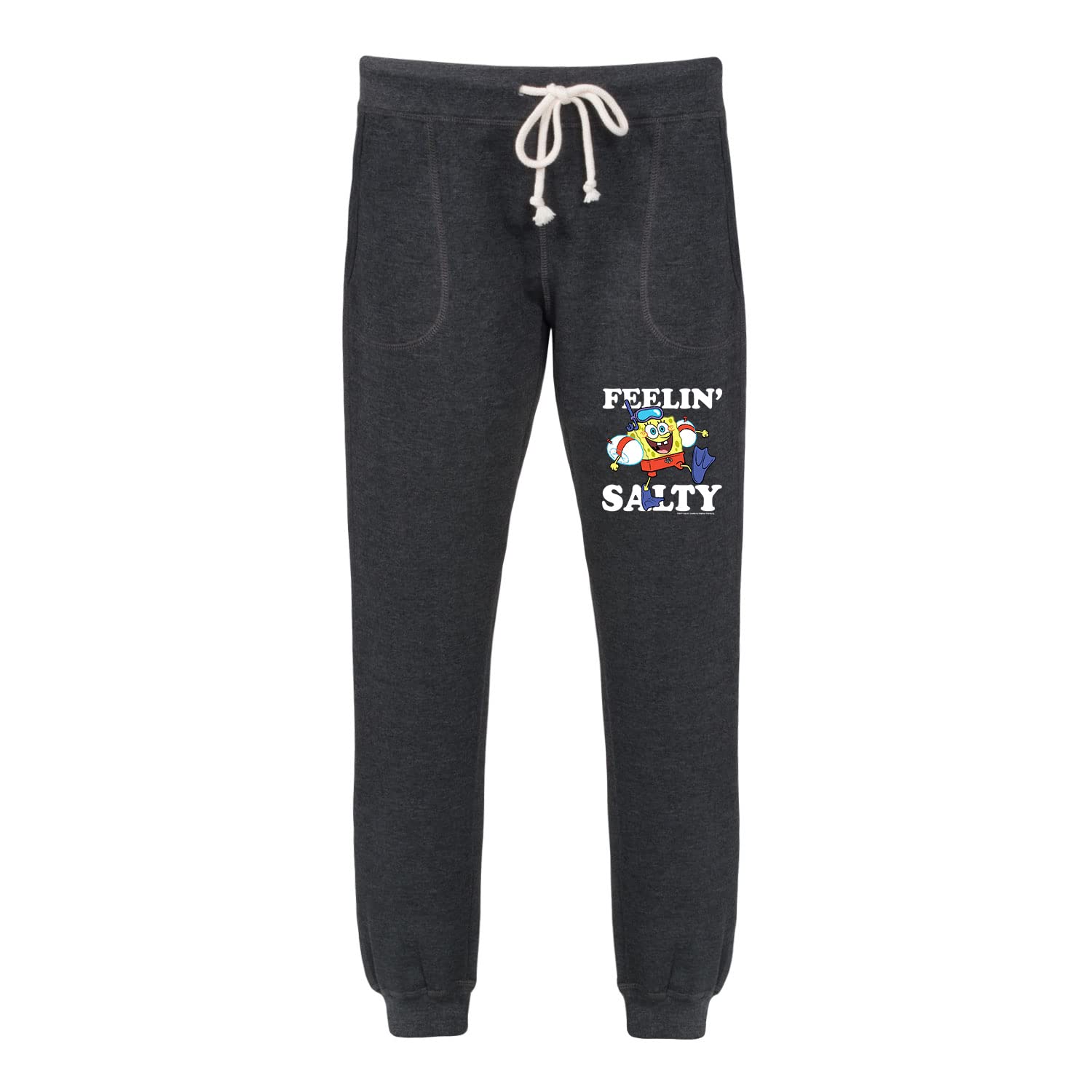 Spongebob Squarepants Women's Jogger Pants - Feelin' Salty Graphic Lounge Pants for Casual Wear, Workout & Home Comfort