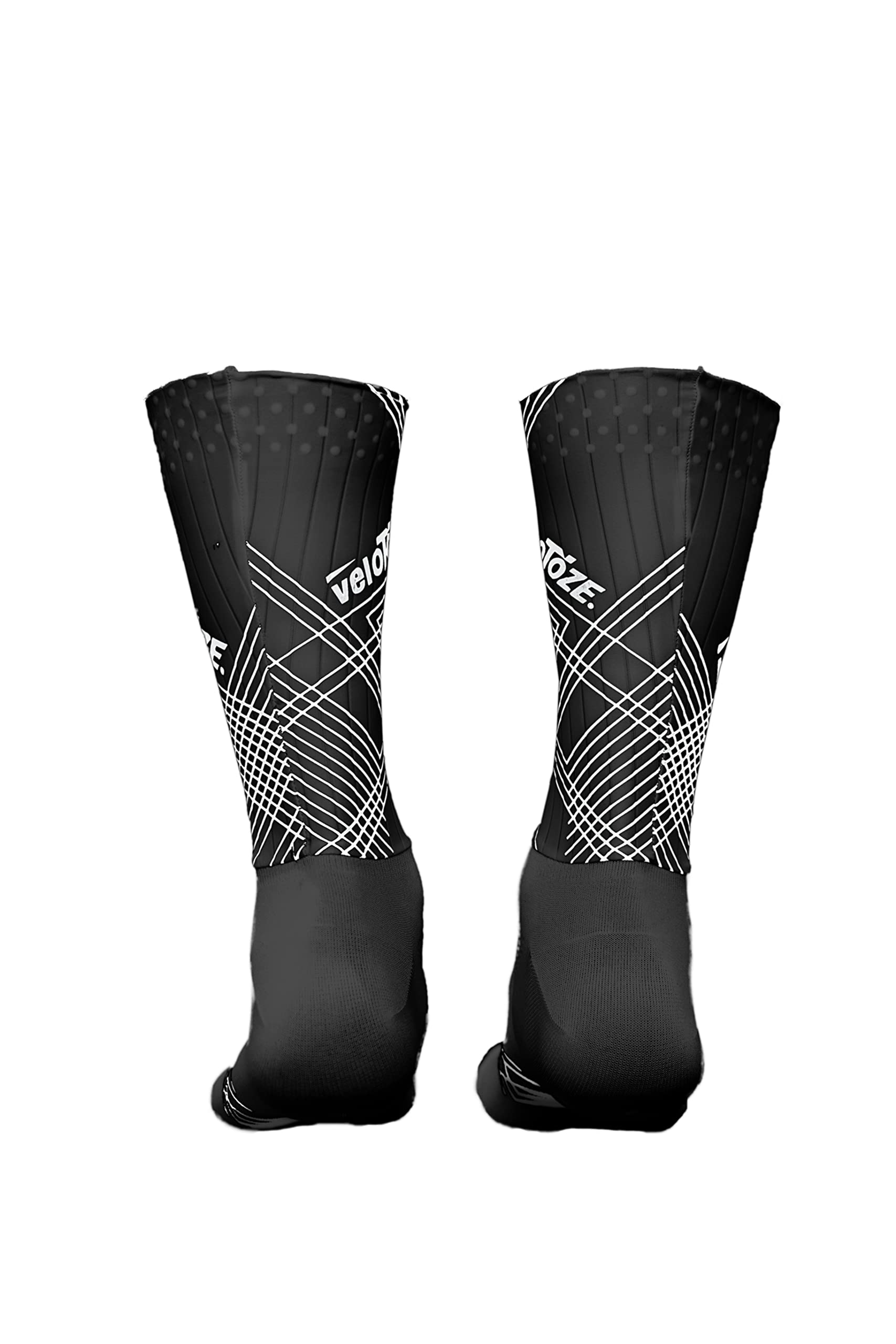 VeloToze Aero Socks for Cycling - High-Performance Aero Fabric, UCI Approved, Reduce Drag for Bike Racing & Time Trials - Perfect for Competitive Cyclists and Triathletes