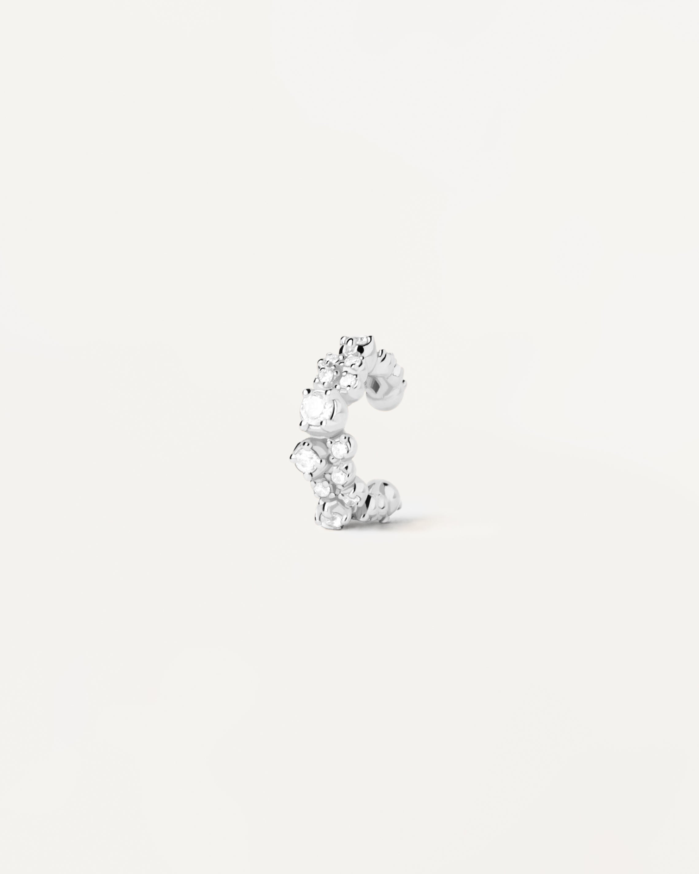 Elegant Silver Bubble Ear Cuff - Trendy Cartilage Earring for Women - Perfect for Parties, Weddings & Everyday Wear