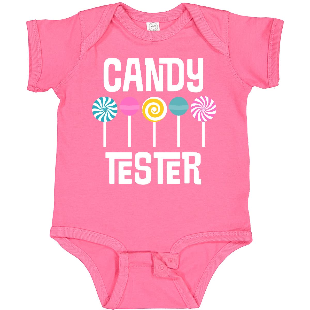 Inktastic Candy Tester Cute Sweets Baby Bodysuit - Soft Cotton Onesie for Newborns & Infants - Perfect for Birthday Gifts, Baby Showers & Photo Shoots