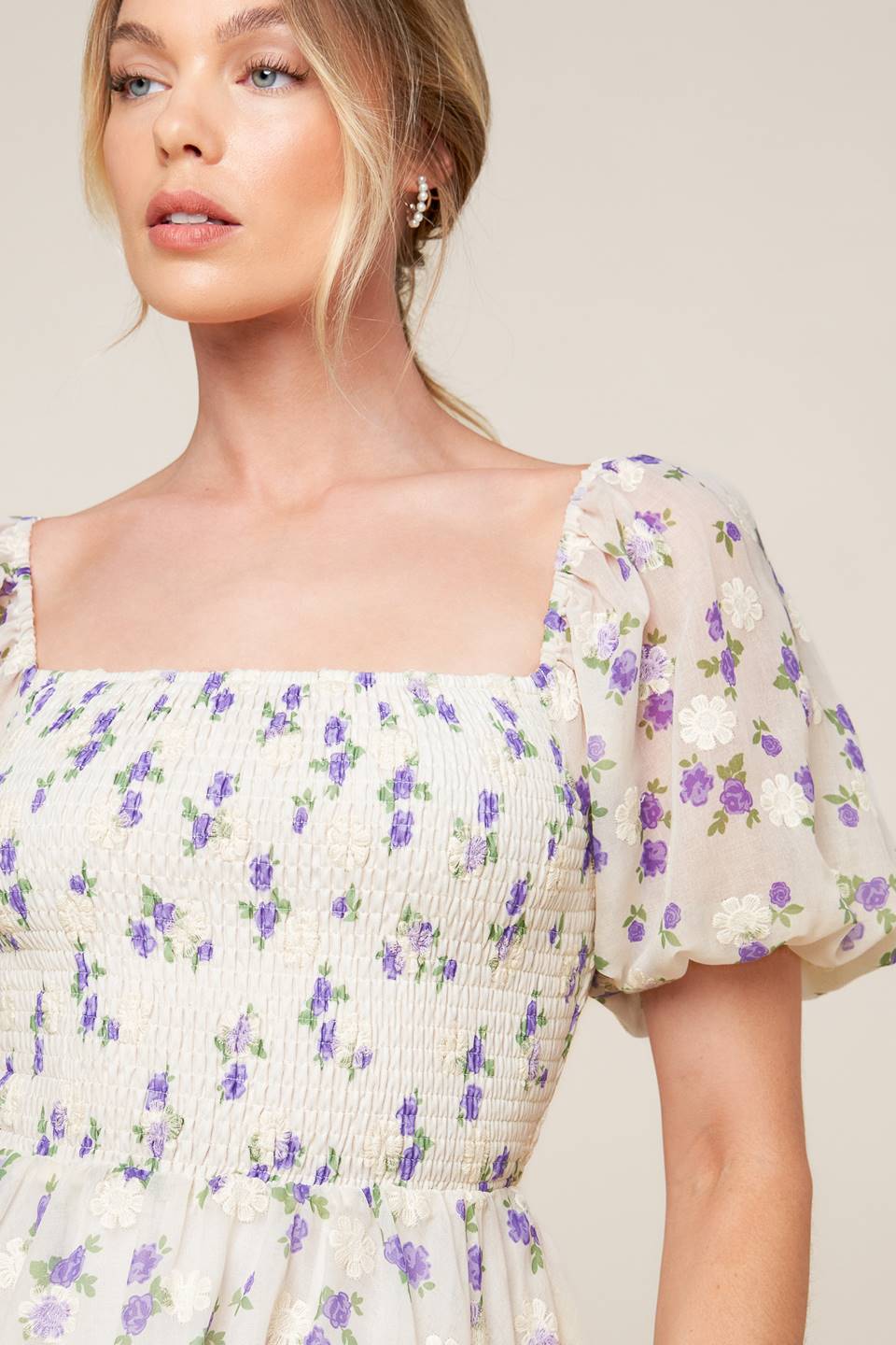 MAKING CONNECTIONS Mini Dress in Cream - Elegant & Stylish for Casual Outings, Date Nights & Special Events