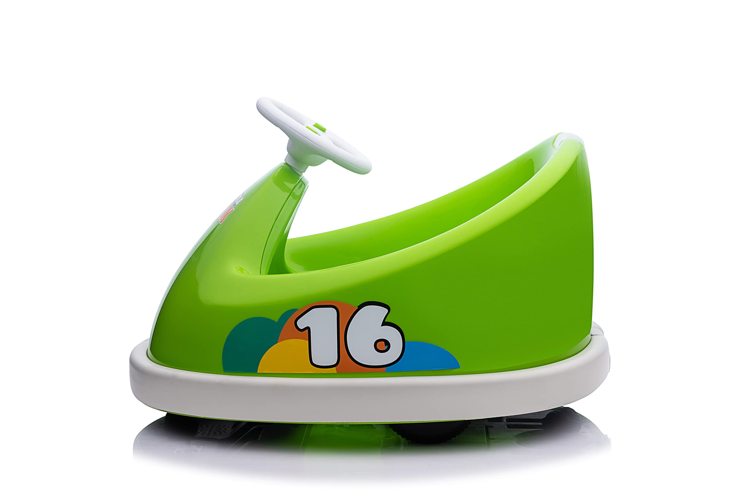Best Electric Ride On Cars for Kids Ages 2-4 - 6V Battery Powered Bumper Car with Anti-Collision Bar, 360° Spin, LED Lights & Music - Safe Toddler Toy for Indoor/Outdoor Play, Birthday Gifts & Family Fun