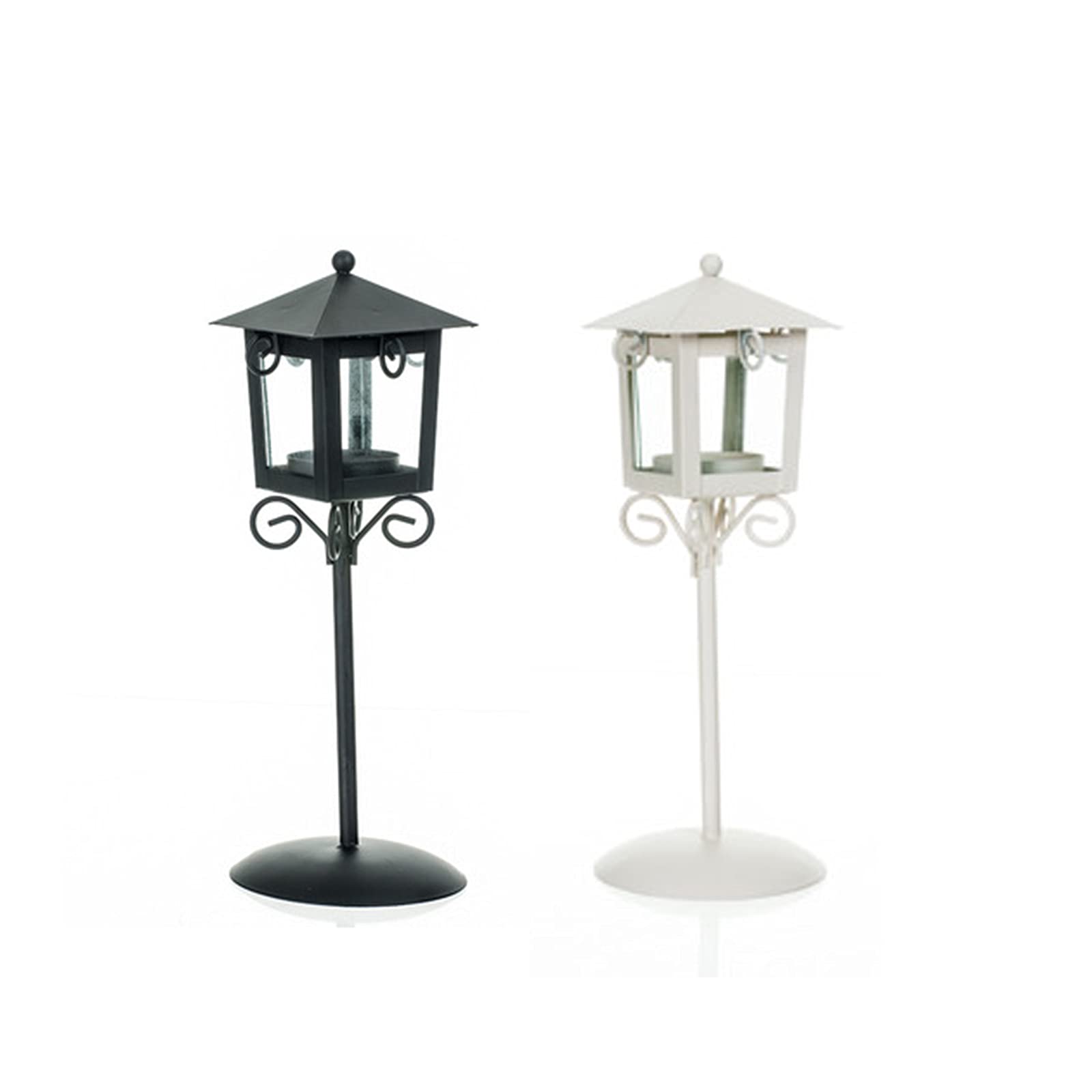 Yinuoday 2-Pack European Style Iron and Glass Candle Holders - Elegant Candlestick Centerpiece for Table Decor, Home and Living Room Accessories | Perfect for Wedding, Dinner Party, and Romantic Ambiance Lighting